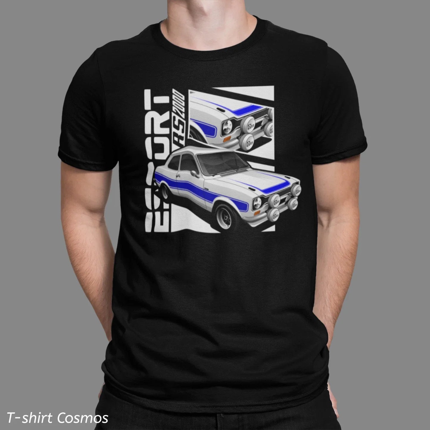 Retro MK1 Escort RS2000 Ford Car T-shirt, classic car, Dads gift, old school Unisex T-shirt, Sweatshirt, Hoodie, Long Sleeve Tee - T-Shirt, Sweatshirt, Hoodie