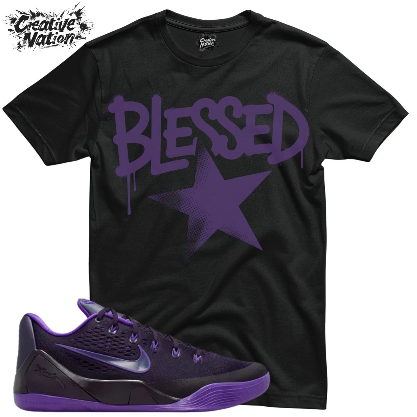 Shirt To Match 9 Purple Dynasty Unisex Tee Sneaker Shirt Blessed Shirt Unisex T-shirt, Sweatshirt, Hoodie, Long Sleeve Tee - T-Shirt, Sweatshirt, Hoodie
