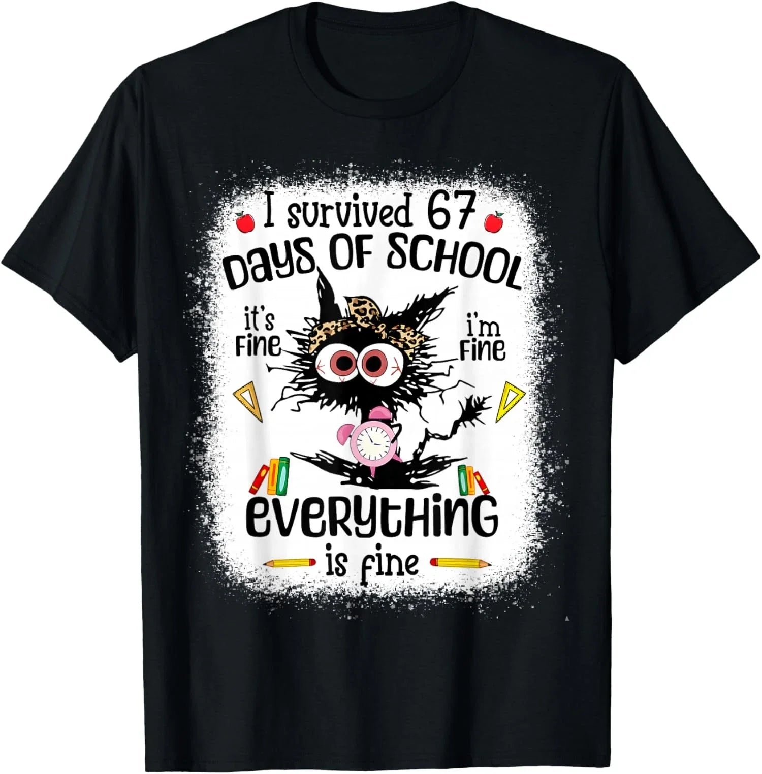 I Survived 67 Days of School Funny Six Seven 67 Meme Unisex T-Shirt Unisex T-shirt, Sweatshirt, Hoodie, Long Sleeve Tee - T-Shirt, Sweatshirt, Hoodie