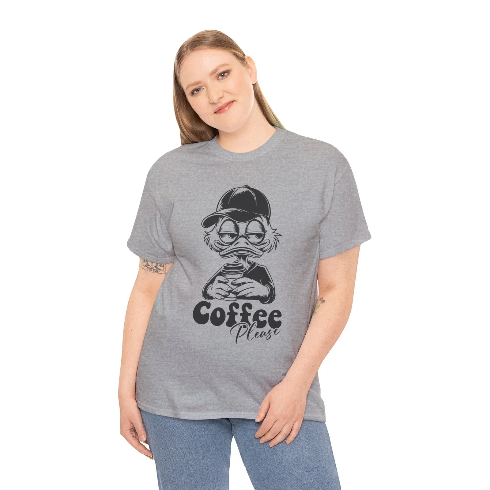 Sarcastic Coffee Please Duck T-Shirt - Holiday Ducky Tee for Winter & Festivitie Unisex T-shirt, Sweatshirt, Hoodie, Long Sleeve Tee - T-Shirt, Sweatshirt, Hoodie
