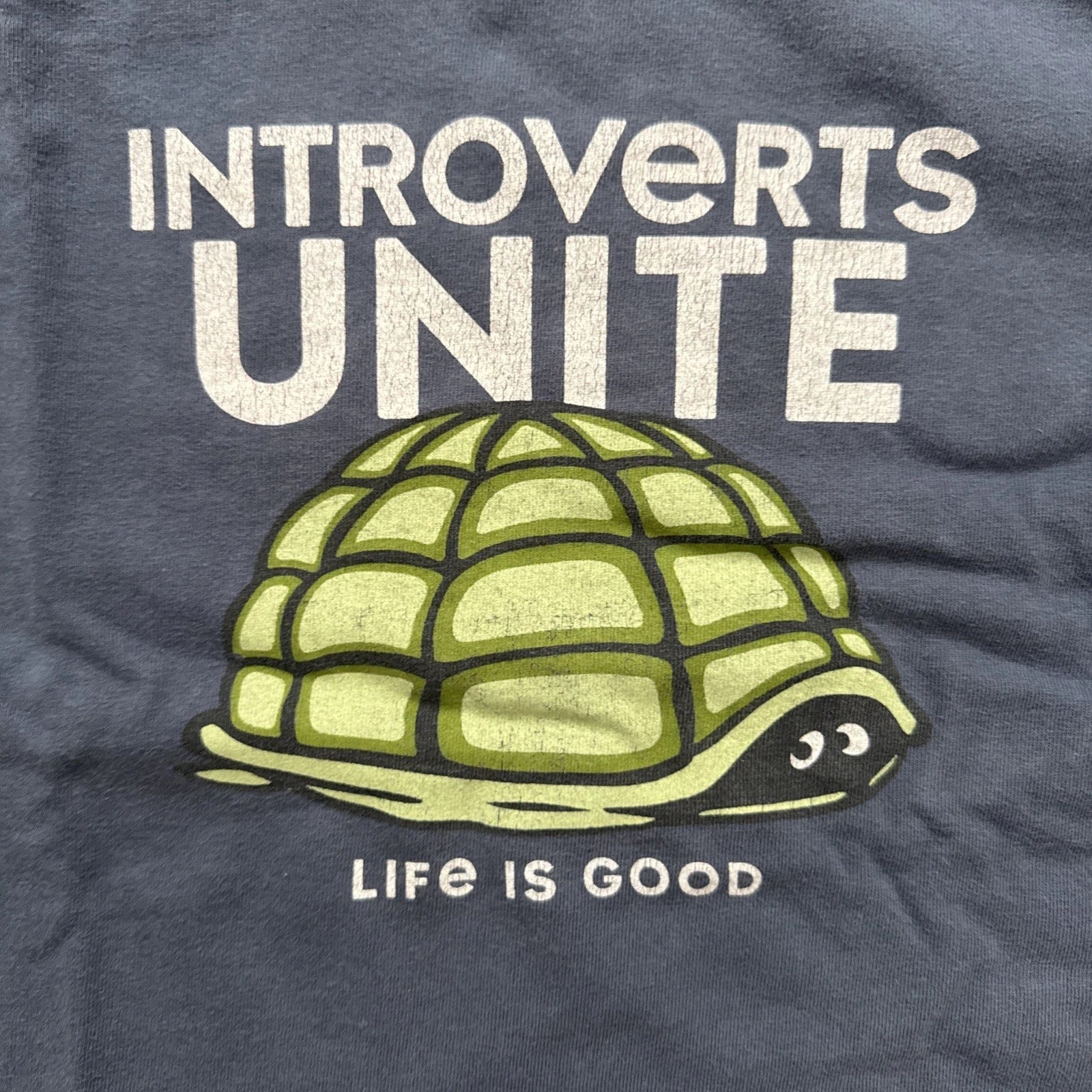 Life Is Good Shirt Introverts Unite Mens L Graphic Crusher Tee Navy Blue Unisex T-shirt, Sweatshirt, Hoodie, Long Sleeve Tee - T-Shirt, Sweatshirt, Hoodie