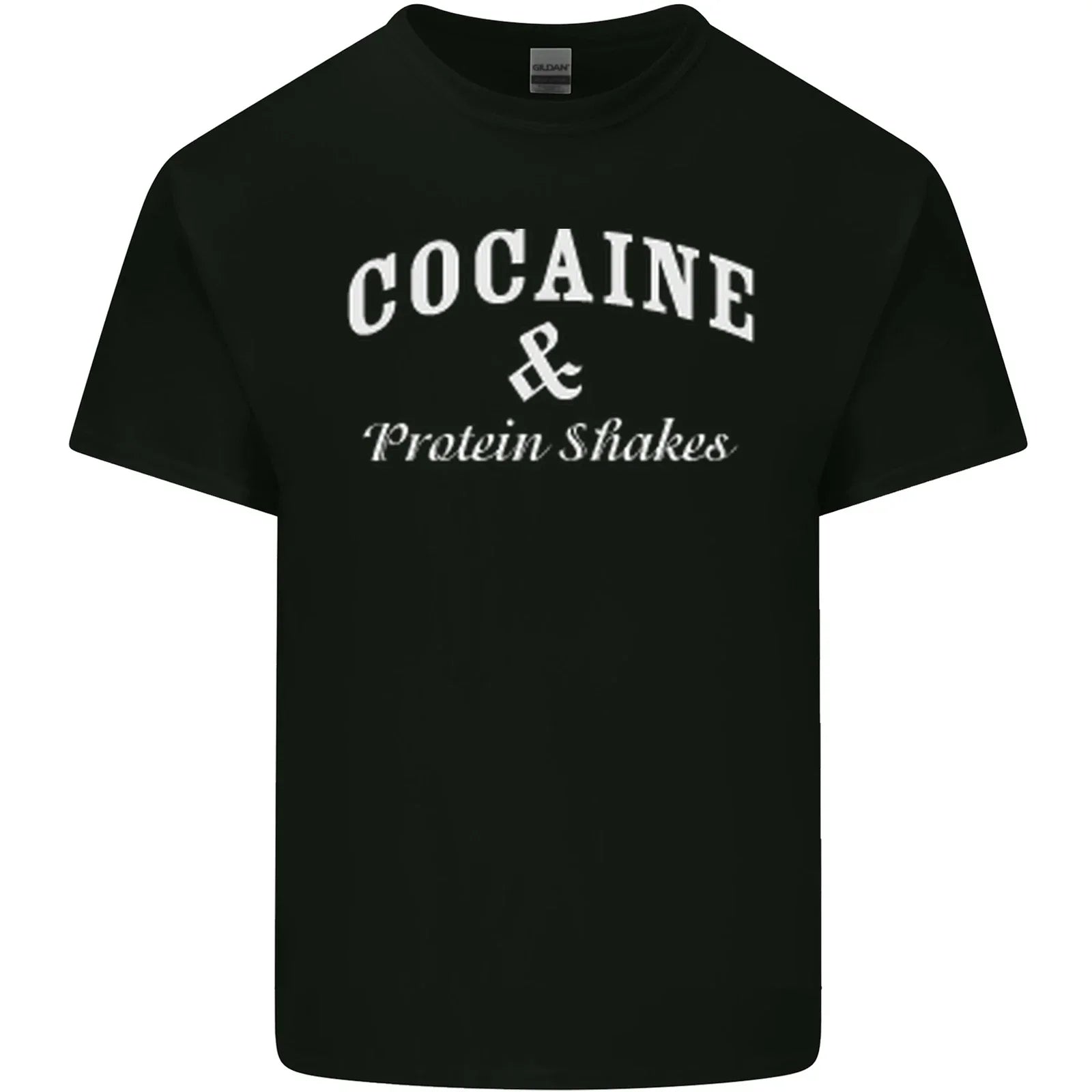 Cocaine and Protein Shakes Gym Drugs Funny Mens Cotton T-Shirt Tee Top Unisex T-shirt, Sweatshirt, Hoodie, Long Sleeve Tee - T-Shirt, Sweatshirt, Hoodie