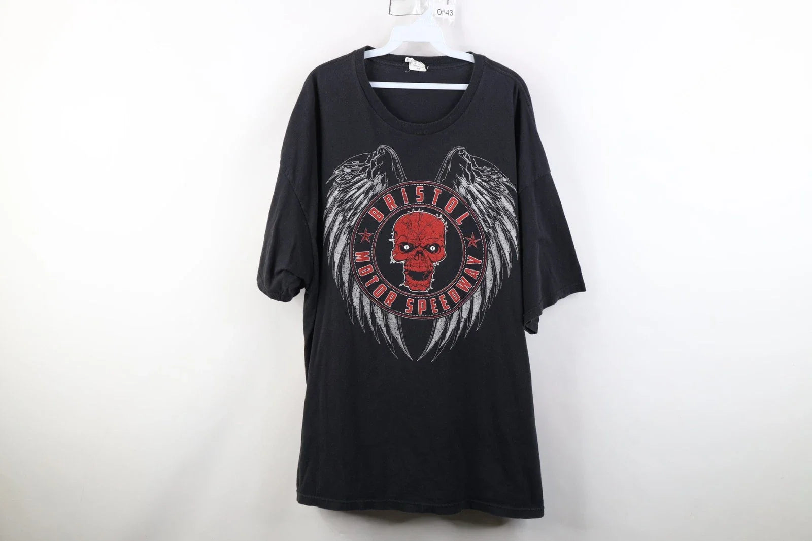 Vintage Y2K Mens 3XL Thunder Valley Bristol Motor Speedway Skull Wings T-Shirt Unisex T-shirt, Sweatshirt, Hoodie, Long Sleeve Tee - T-Shirt, Sweatshirt, Hoodie