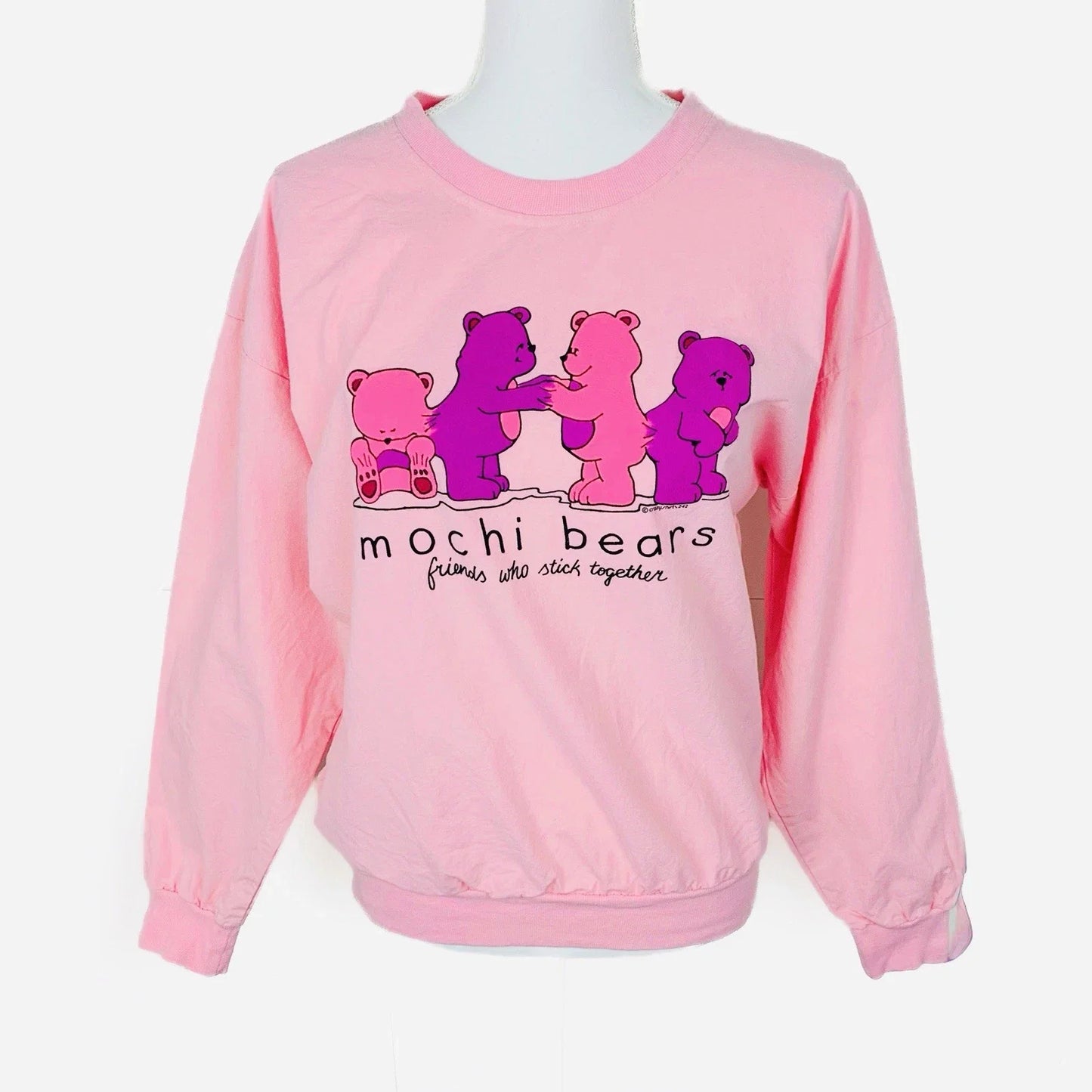 Y2K Crazy Shirts M Mochi Bears Friends Pullover Top Pink Retro Streetwear Flaws Unisex T-shirt, Sweatshirt, Hoodie, Long Sleeve Tee - T-Shirt, Sweatshirt, Hoodie