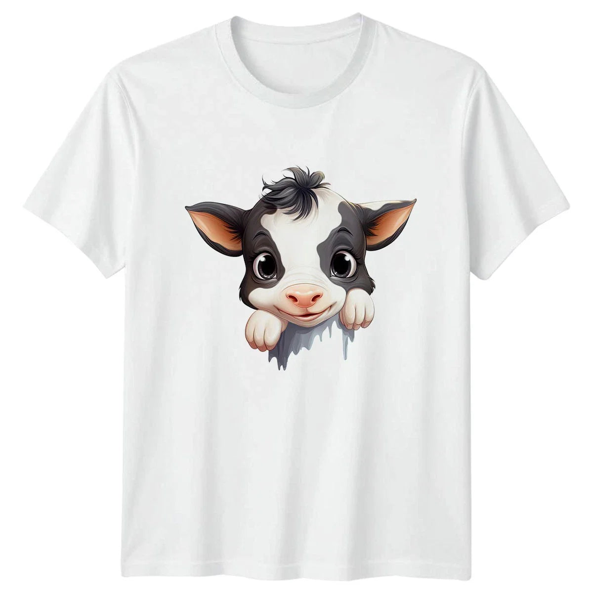 Cute Peeking Cow T-Shirt Cow Animals 2026 Birthday Gift For Him And Her Unisex T-shirt, Sweatshirt, Hoodie, Long Sleeve Tee - T-Shirt, Sweatshirt, Hoodie
