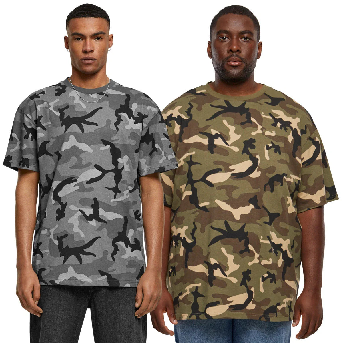 Urban Classics Heavy Oversized Camo Tee Men's Camouflage Cotton T-Shirt New Unisex T-shirt, Sweatshirt, Hoodie, Long Sleeve Tee - T-Shirt, Sweatshirt, Hoodie