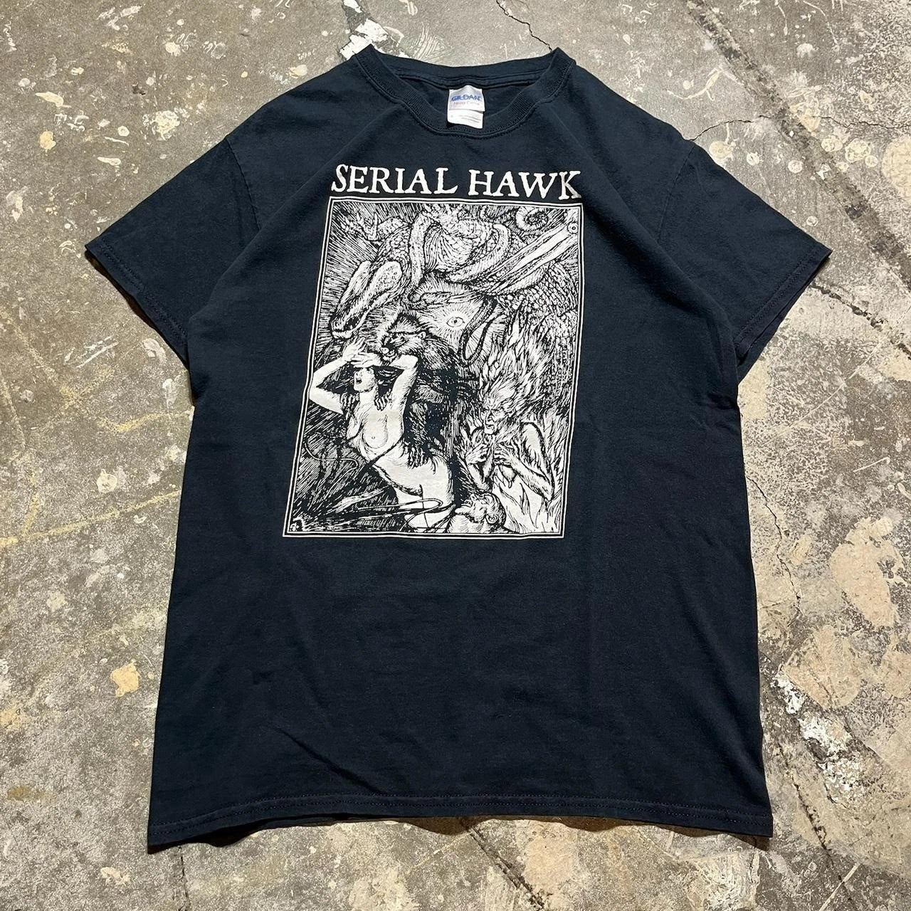 Y2K Serial Hawk Grunge Band T-Shirt Unisex T-shirt, Sweatshirt, Hoodie, Long Sleeve Tee - T-Shirt, Sweatshirt, Hoodie