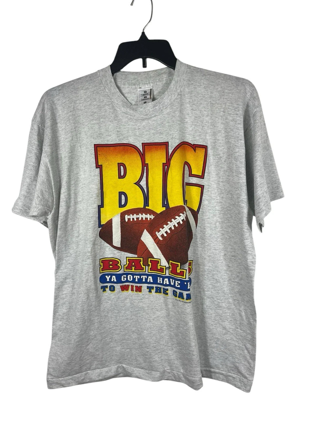 Mens Funny Football T-shirt Gray XL Gotta Have Big Balls To Win The GameRead Unisex T-shirt, Sweatshirt, Hoodie, Long Sleeve Tee - T-Shirt, Sweatshirt, Hoodie