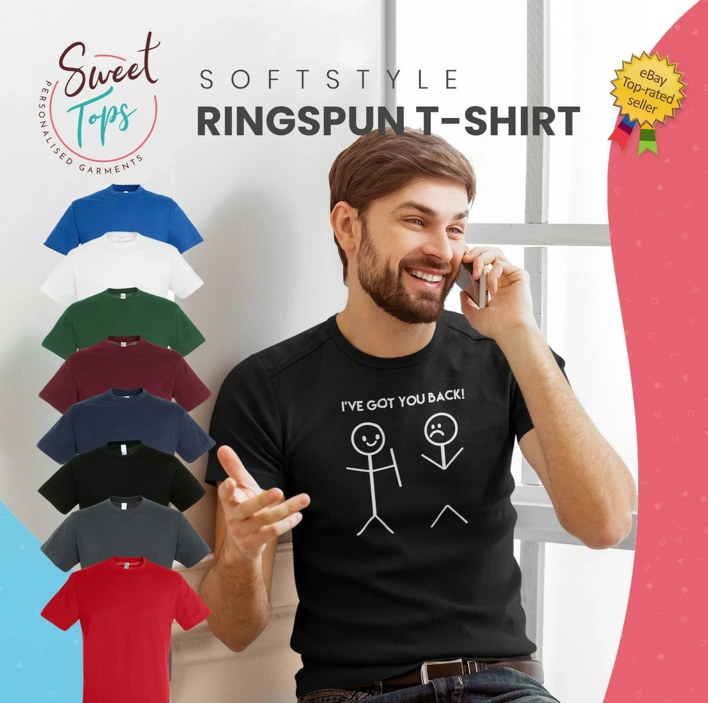 I'VE GOT YOUR BACK! INSPIRED MALE ADULTS T SHIRT | GIFT | BIRTHDAY Unisex T-shirt, Sweatshirt, Hoodie, Long Sleeve Tee - T-Shirt, Sweatshirt, Hoodie