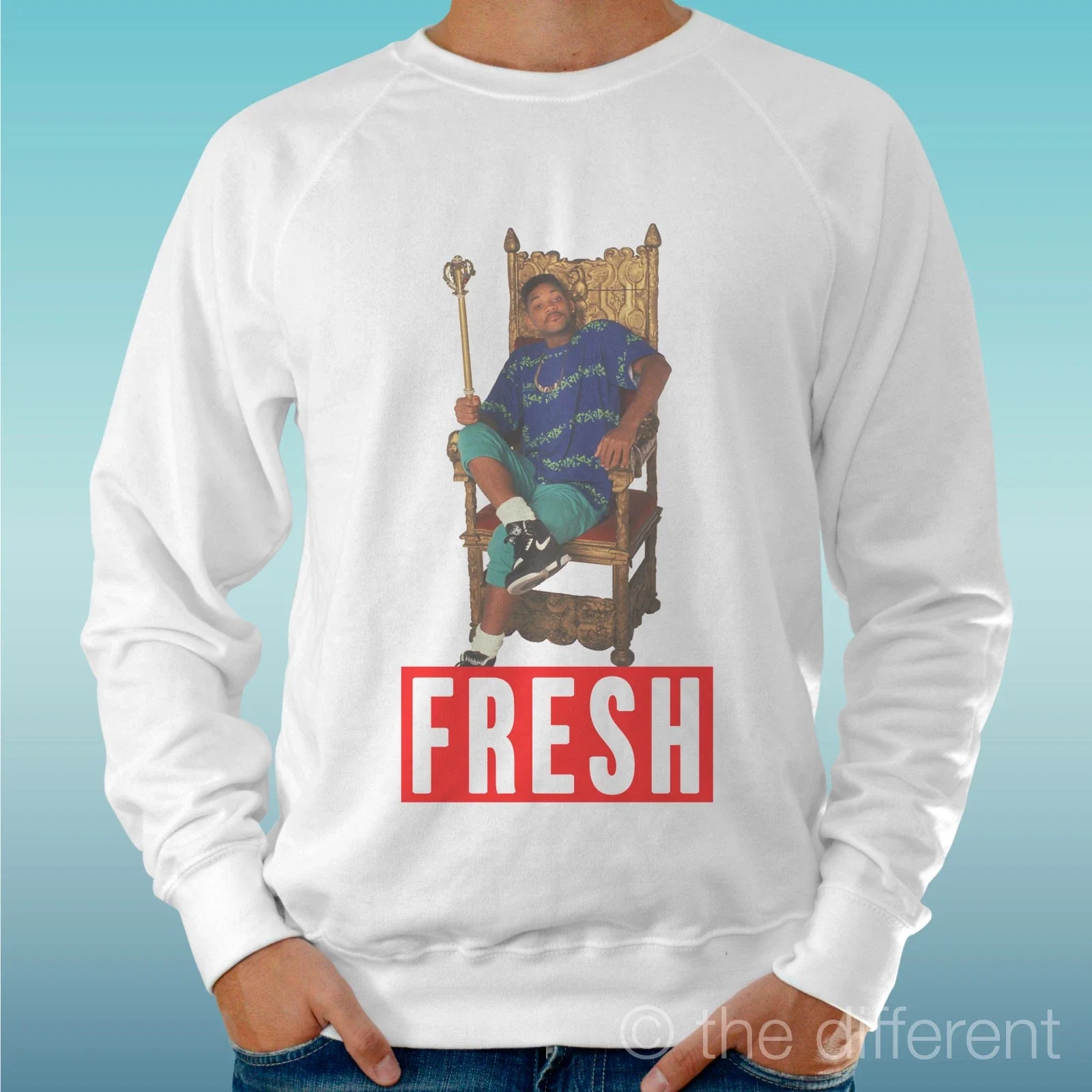 Felpa Man Light Sweater White " Fresh Prince Funny " Road To Happiness Unisex T-shirt, Sweatshirt, Hoodie, Long Sleeve Tee - T-Shirt, Sweatshirt, Hoodie