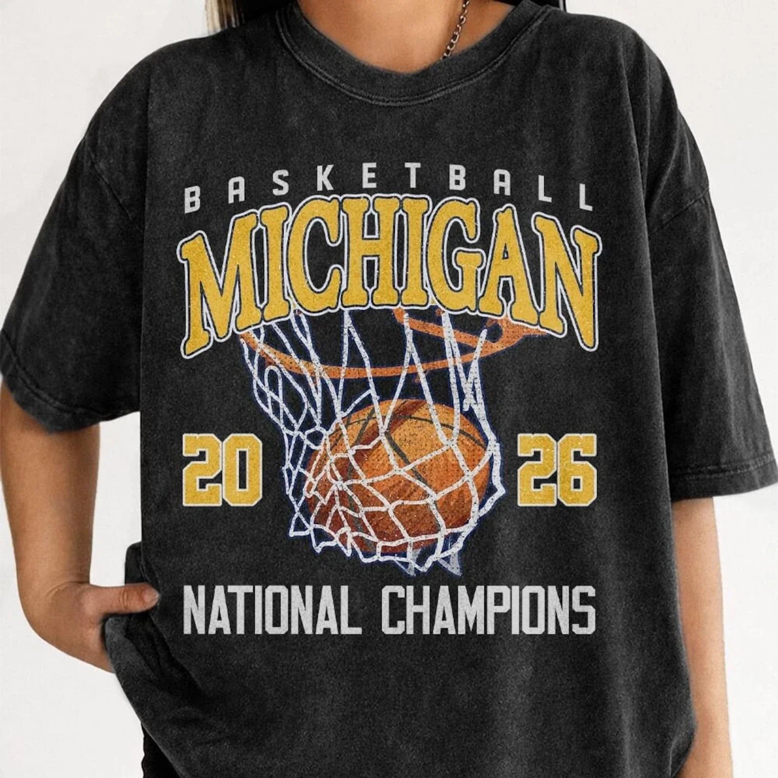 Vintage Michigan Basketball Shirt, Go Blue Sport Shirt, Champions Game Day Retro Unisex T-shirt, Sweatshirt, Hoodie, Long Sleeve Tee - T-Shirt, Sweatshirt, Hoodie