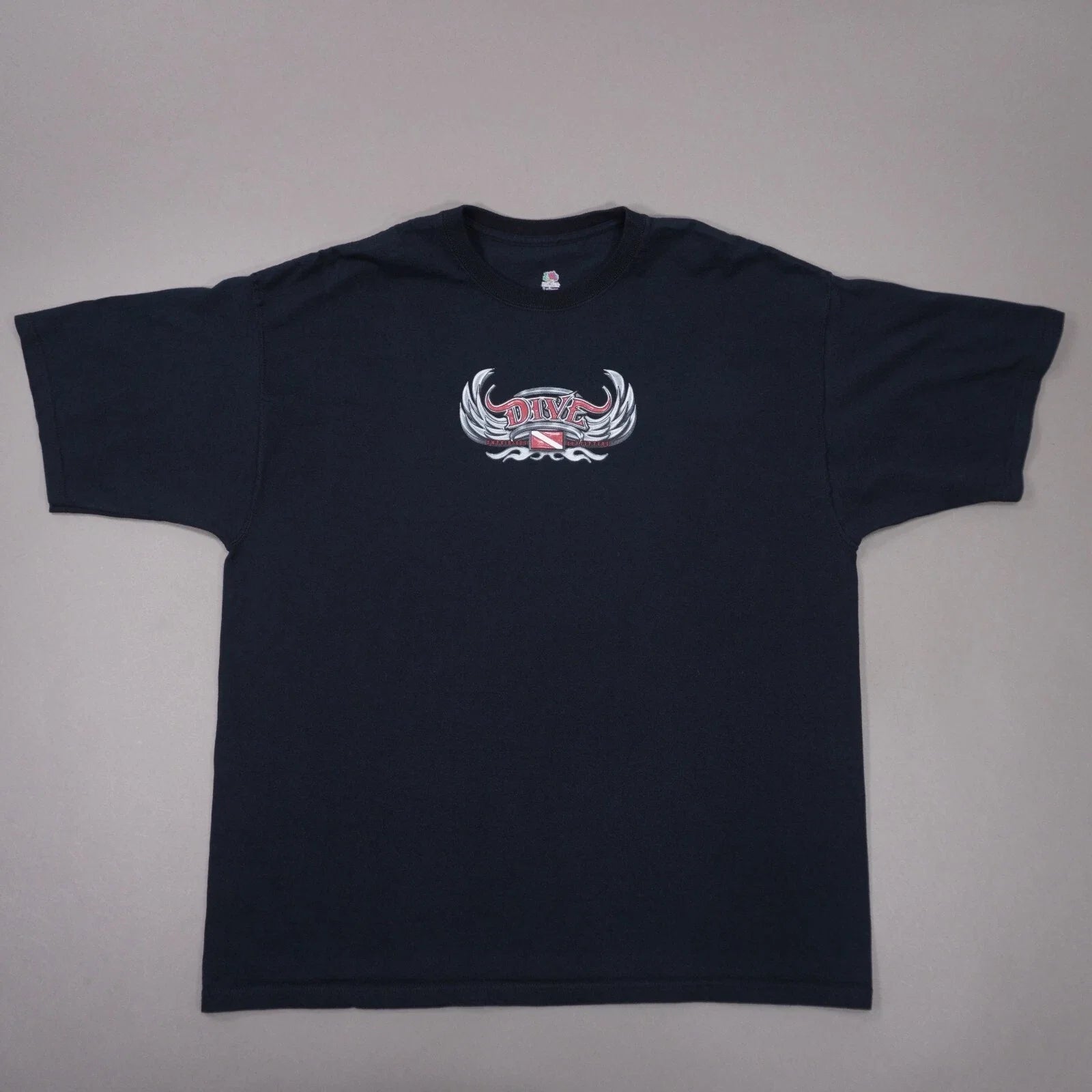 Vintage Y2K Amphibious Outfitters Dive Badge T Shirt Mens 2XL Black Cotton FOTL Unisex T-shirt, Sweatshirt, Hoodie, Long Sleeve Tee - T-Shirt, Sweatshirt, Hoodie