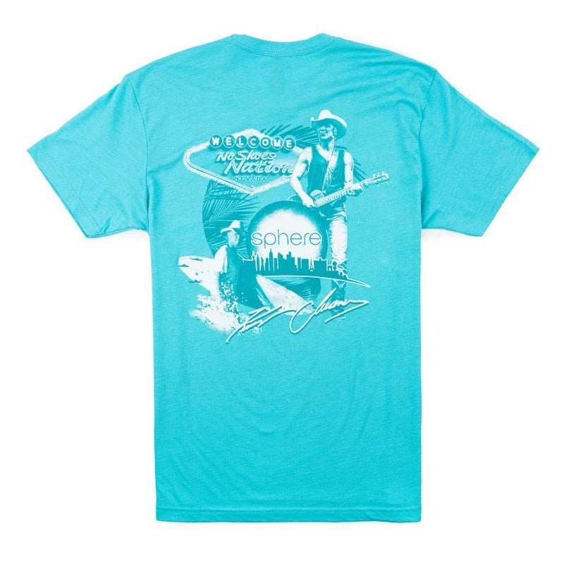Kenny Chesney Concert T-Shirt Size L 2025 Las Vegas Sphere Design - Tahiti Blue Unisex T-shirt, Sweatshirt, Hoodie, Long Sleeve Tee - T-Shirt, Sweatshirt, Hoodie