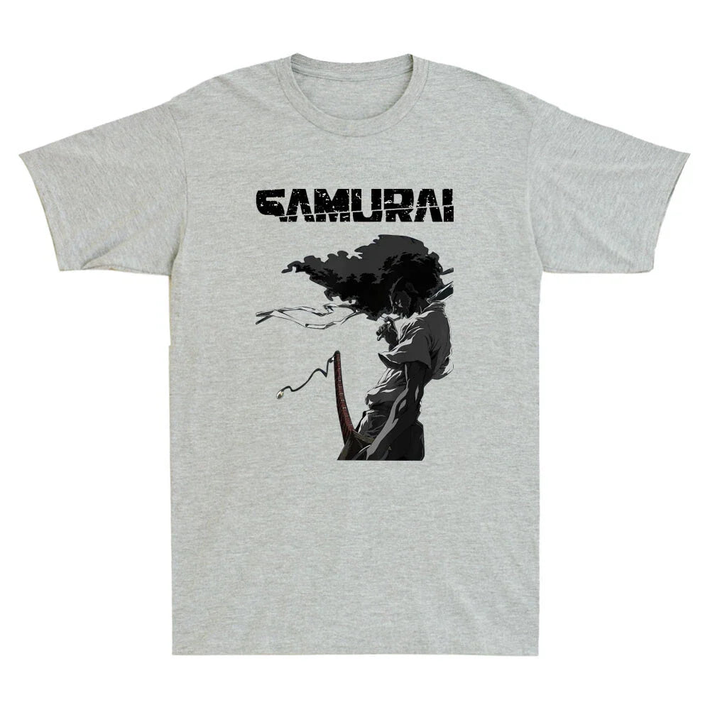 The Coolest Afro Samurai Japanese Anime Funny Cartoon Meme Vintage Men's T-Shirt Unisex T-shirt, Sweatshirt, Hoodie, Long Sleeve Tee - T-Shirt, Sweatshirt, Hoodie