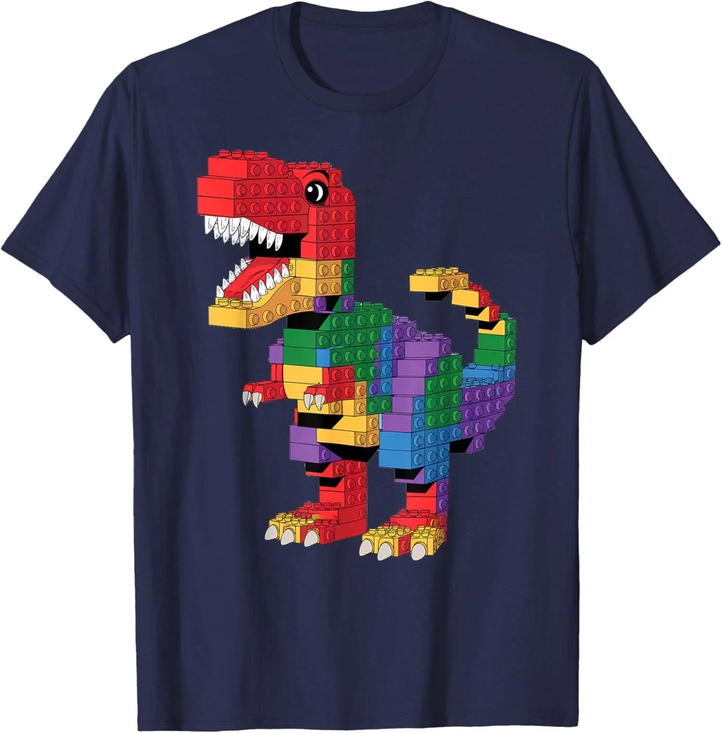 Master Builder Building Bricks Cool Dinosaur T-Rex  Unisex T-Shirt Unisex T-shirt, Sweatshirt, Hoodie, Long Sleeve Tee - T-Shirt, Sweatshirt, Hoodie