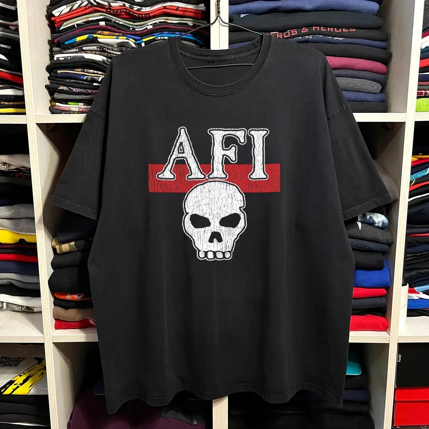 90's AFI Washed T-Shirt Black L Unisex T-shirt, Sweatshirt, Hoodie, Long Sleeve Tee - T-Shirt, Sweatshirt, Hoodie