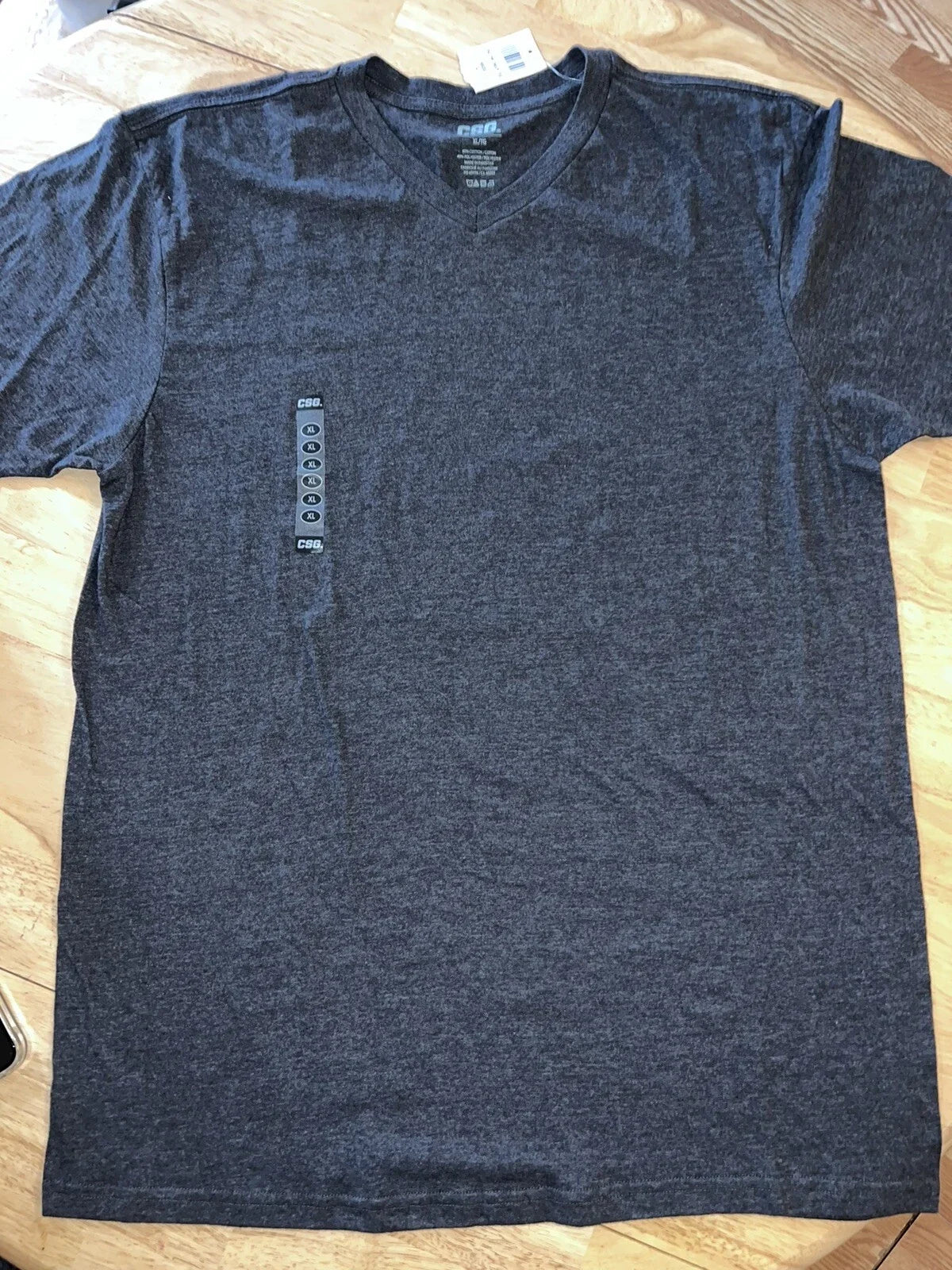 XL CSG Mens T-Shirt 100% Cotton V-Neck Short Sleeve Solid Gray  BNWT Unisex T-shirt, Sweatshirt, Hoodie, Long Sleeve Tee - T-Shirt, Sweatshirt, Hoodie