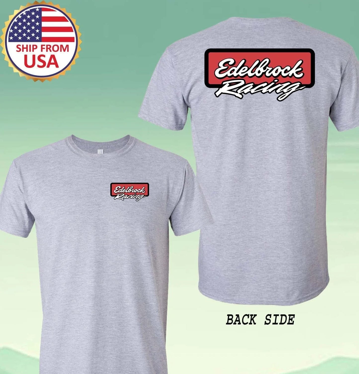 Edelbrock Performance Racing Men's Grey Size S-5XL Unisex T-shirt, Sweatshirt, Hoodie, Long Sleeve Tee - T-Shirt, Sweatshirt, Hoodie