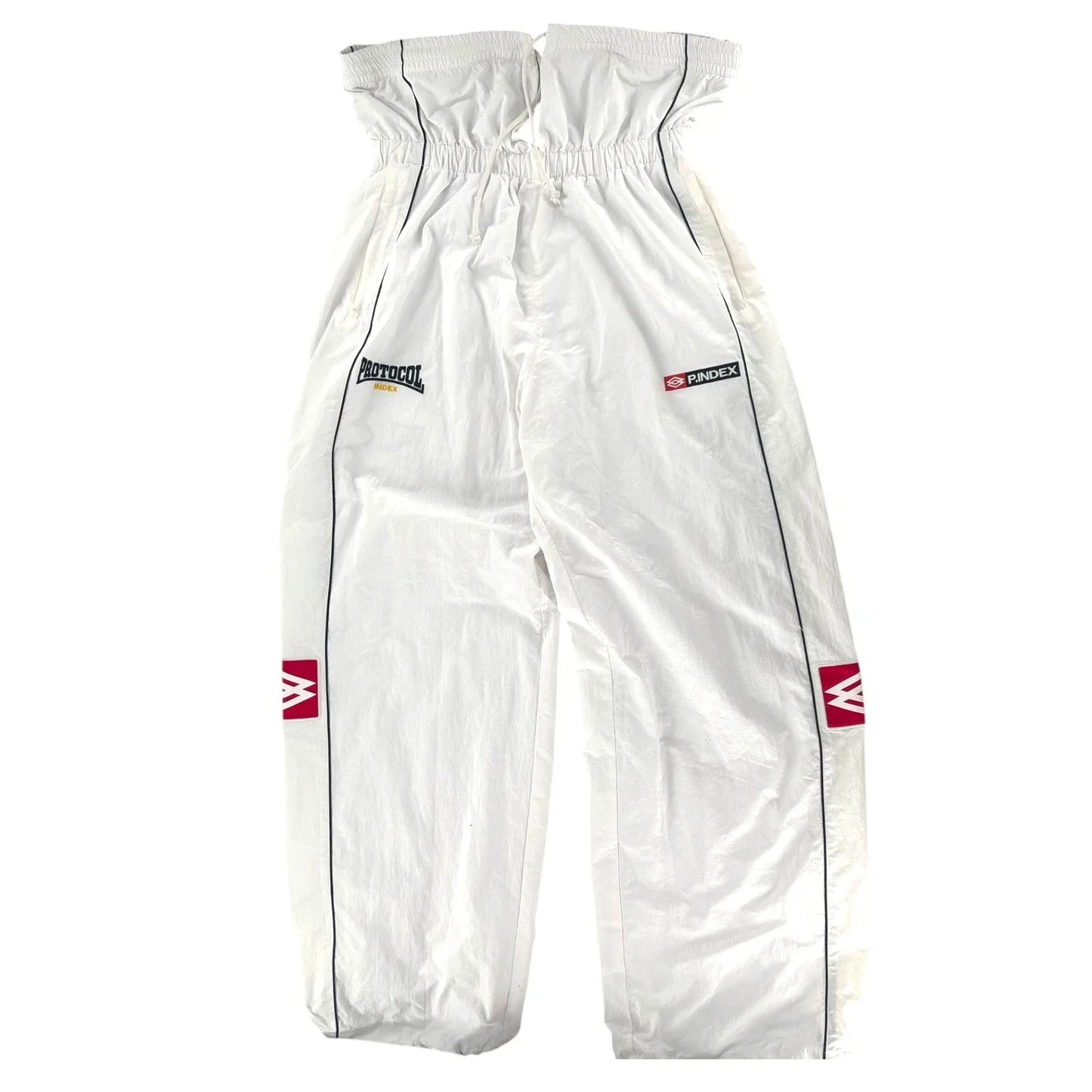 Size L Protocol Folded Track Pants White Unisex T-shirt, Sweatshirt, Hoodie, Long Sleeve Tee - T-Shirt, Sweatshirt, Hoodie