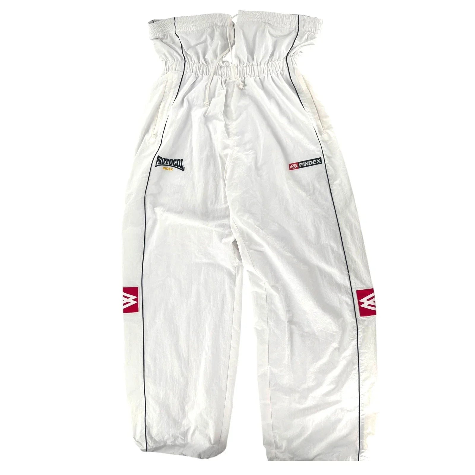Size L Protocol Folded Track Pants White Unisex T-shirt, Sweatshirt, Hoodie, Long Sleeve Tee - T-Shirt, Sweatshirt, Hoodie