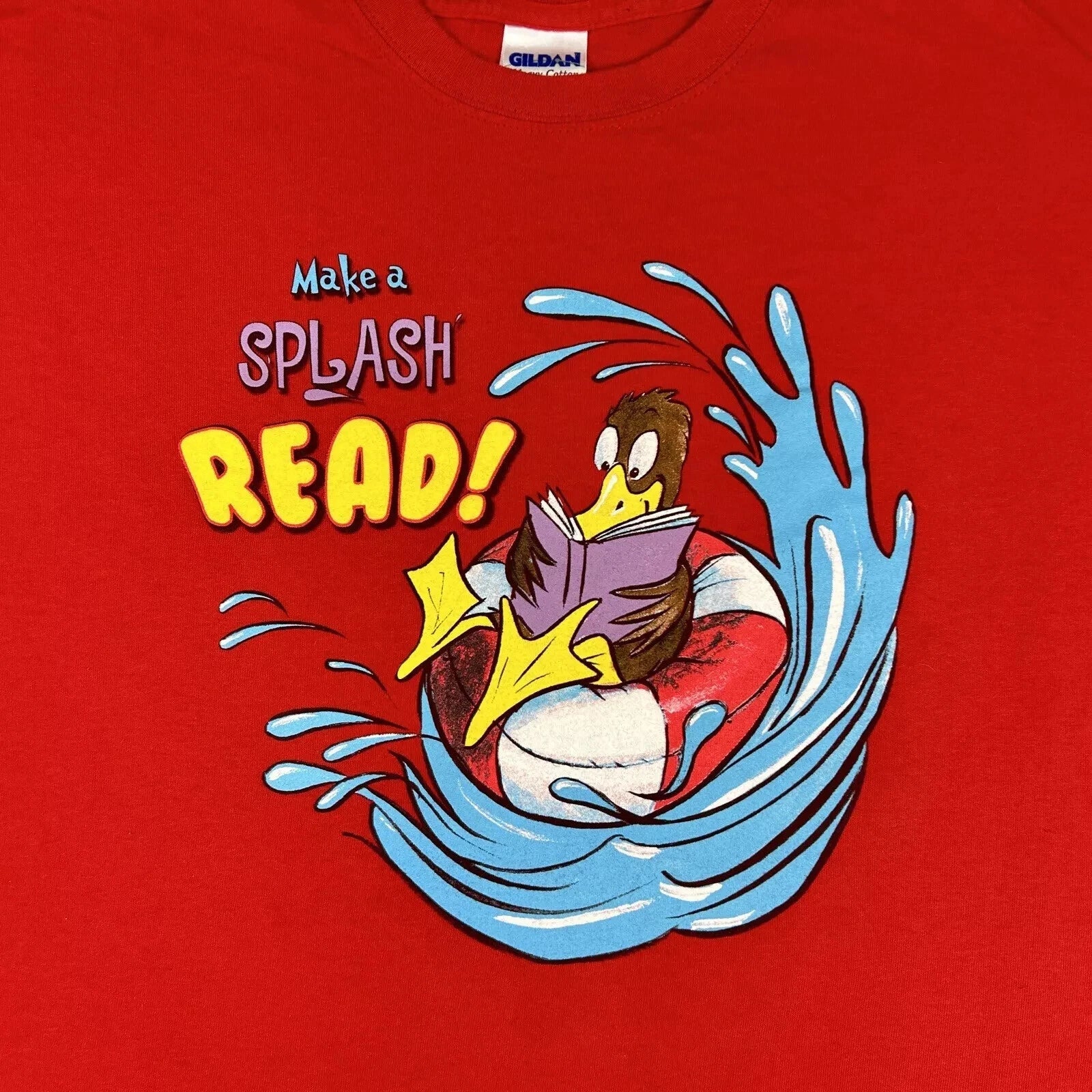 MAKE A SPLASH READ Summer Reading T-Shirt L y2k vintage  Size Large New in bag Unisex T-shirt, Sweatshirt, Hoodie, Long Sleeve Tee - T-Shirt, Sweatshirt, Hoodie