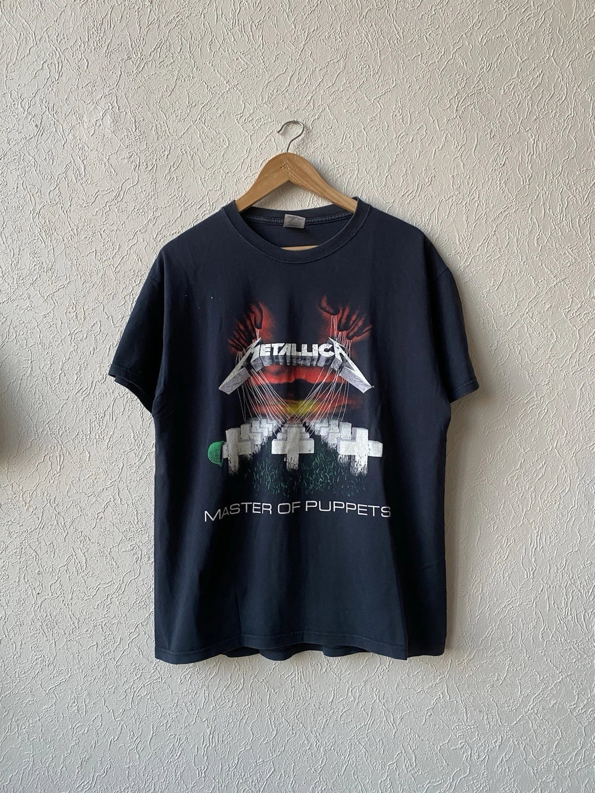 Vintage 2000s Metallica Masters Of Puppets Tour Rock Band T Shirt Y2K Unisex T-shirt, Sweatshirt, Hoodie, Long Sleeve Tee - T-Shirt, Sweatshirt, Hoodie