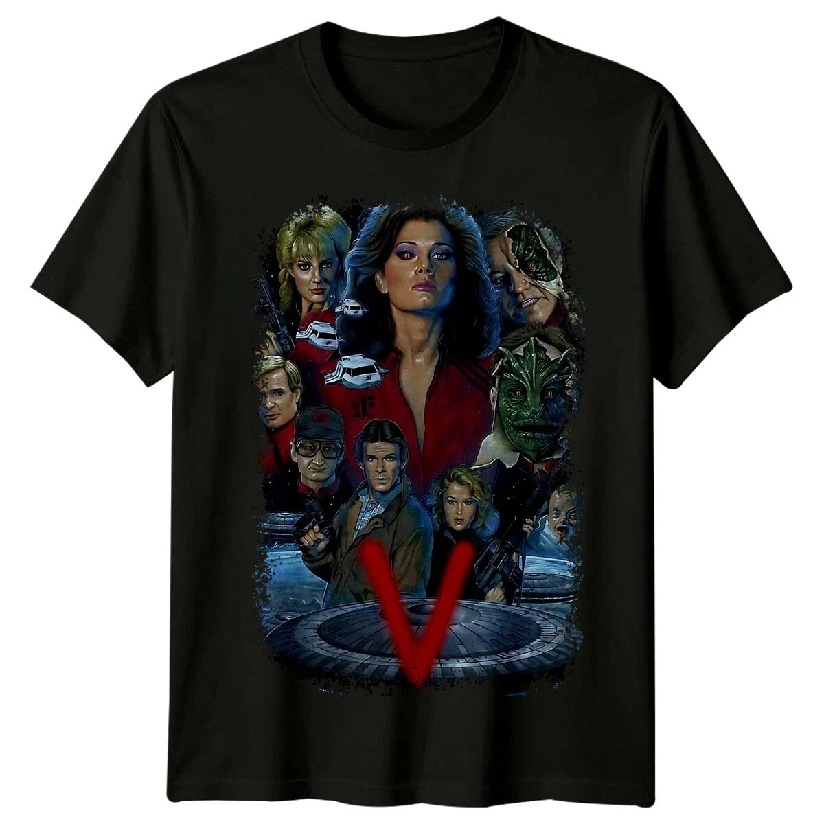 V (1984) Movie Poster Inspired T-Shirt Retro 80s Tee Unisex T-shirt, Sweatshirt, Hoodie, Long Sleeve Tee - T-Shirt, Sweatshirt, Hoodie