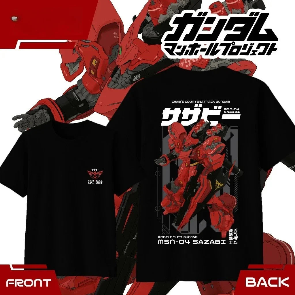 Mobile Suit Gundam T-Shirt Graphic Print Unisex Cotton Tees Unisex T-shirt, Sweatshirt, Hoodie, Long Sleeve Tee - T-Shirt, Sweatshirt, Hoodie