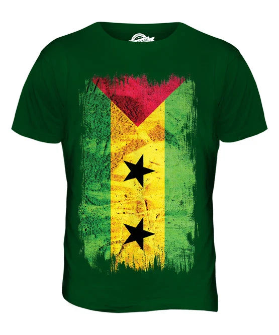 SO TOM AND PRNCIPE GRUNGE FLAG MENS T-SHIRT TEE SHIRT XS S M L XL 2XL 3XL Unisex T-shirt, Sweatshirt, Hoodie, Long Sleeve Tee - T-Shirt, Sweatshirt, Hoodie