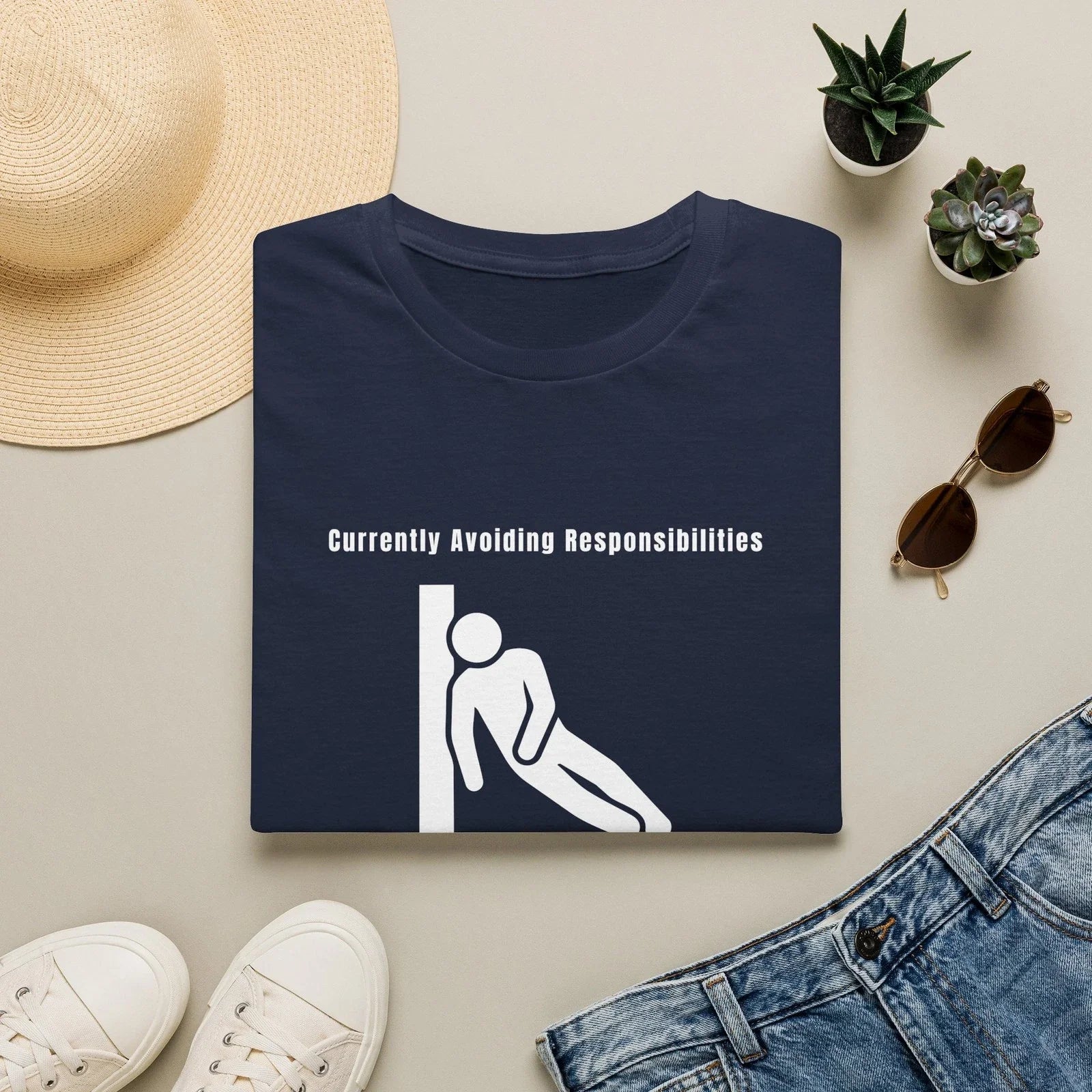 Currently Avoiding Responsibilities T-Shirt | Funny Lazy Design Unisex T-shirt, Sweatshirt, Hoodie, Long Sleeve Tee - T-Shirt, Sweatshirt, Hoodie