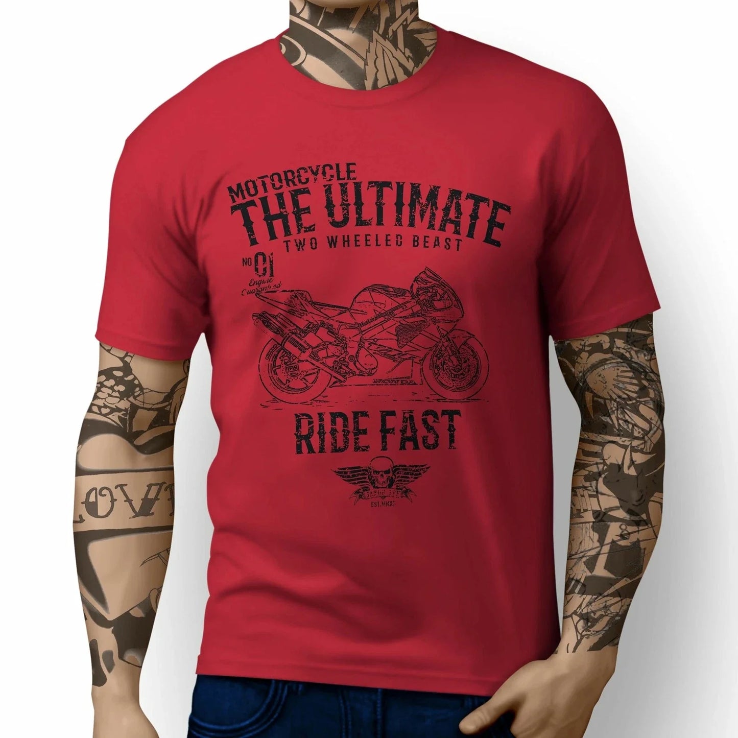 JL Ultimate Illustration For A Honda VTR 1000 SP1 Motorbike Fan T-shirt Unisex T-shirt, Sweatshirt, Hoodie, Long Sleeve Tee - T-Shirt, Sweatshirt, Hoodie