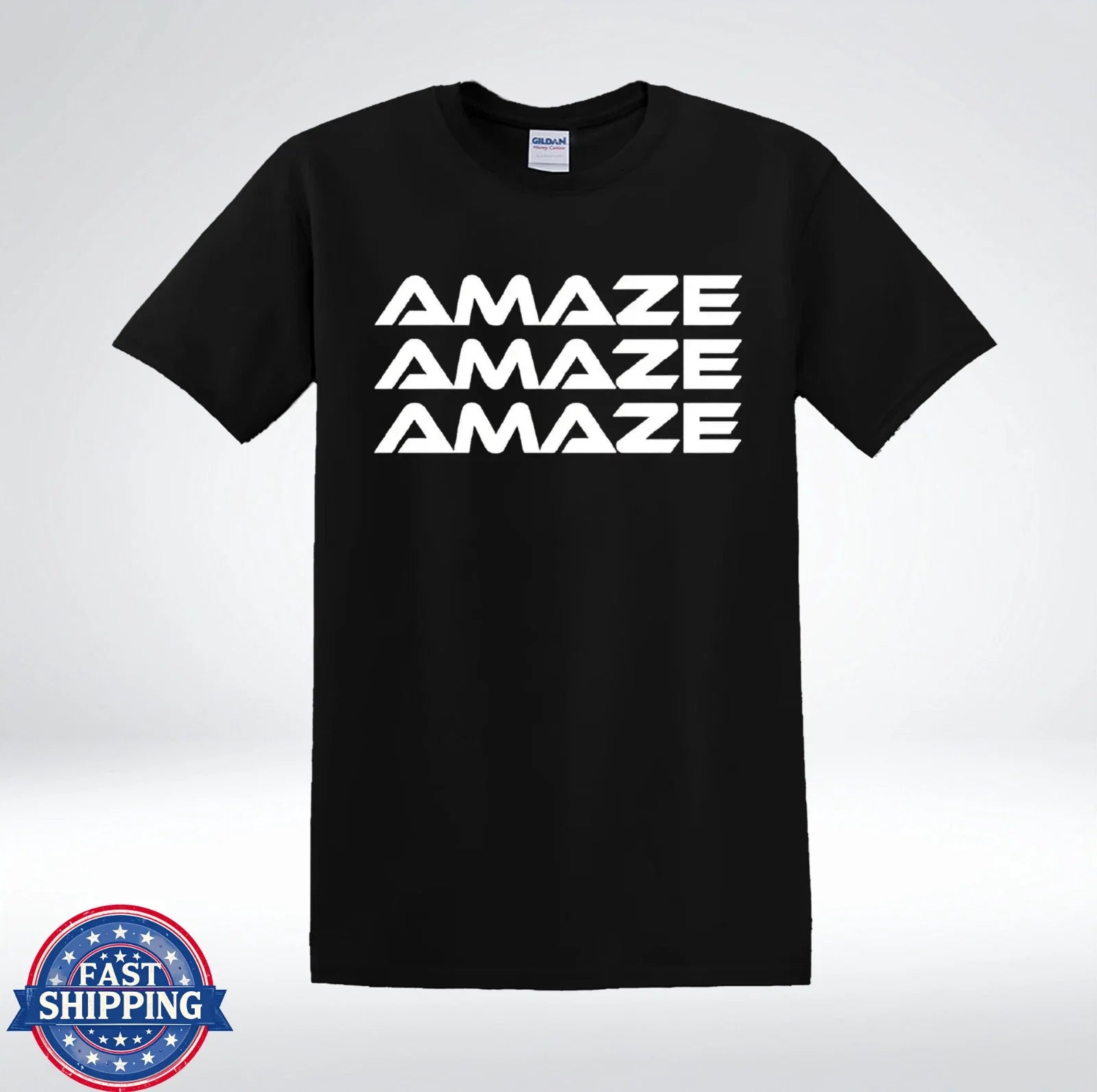 Amaze Amaze Amaze Minimalist Typography Graphic Funny Quote T-Shirt Unisex T-shirt, Sweatshirt, Hoodie, Long Sleeve Tee - T-Shirt, Sweatshirt, Hoodie