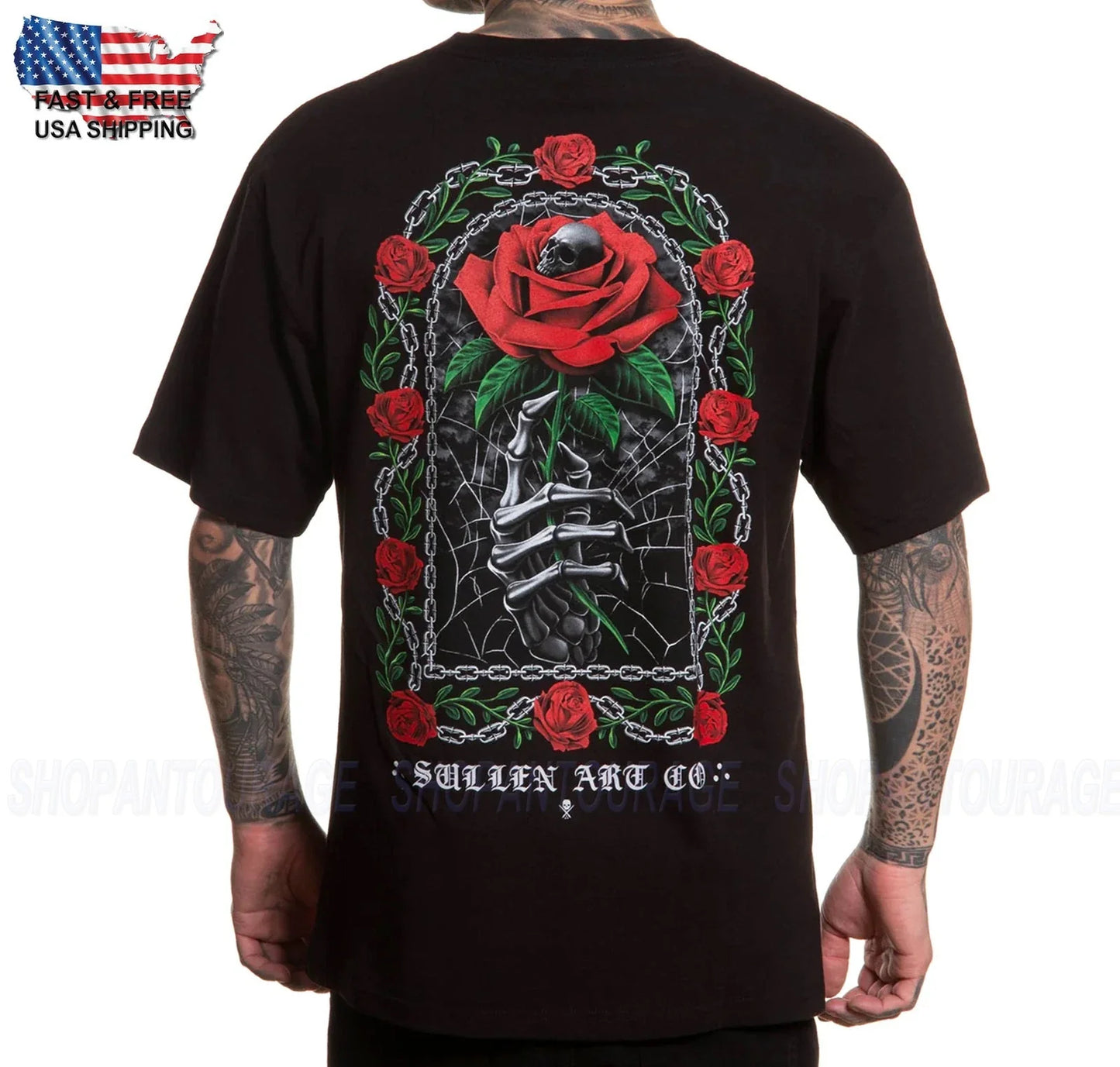 Sullen Art Collective Tempest Rose Standard SCM7378 Short Sleeve Men`s T-shirt Unisex T-shirt, Sweatshirt, Hoodie, Long Sleeve Tee - T-Shirt, Sweatshirt, Hoodie