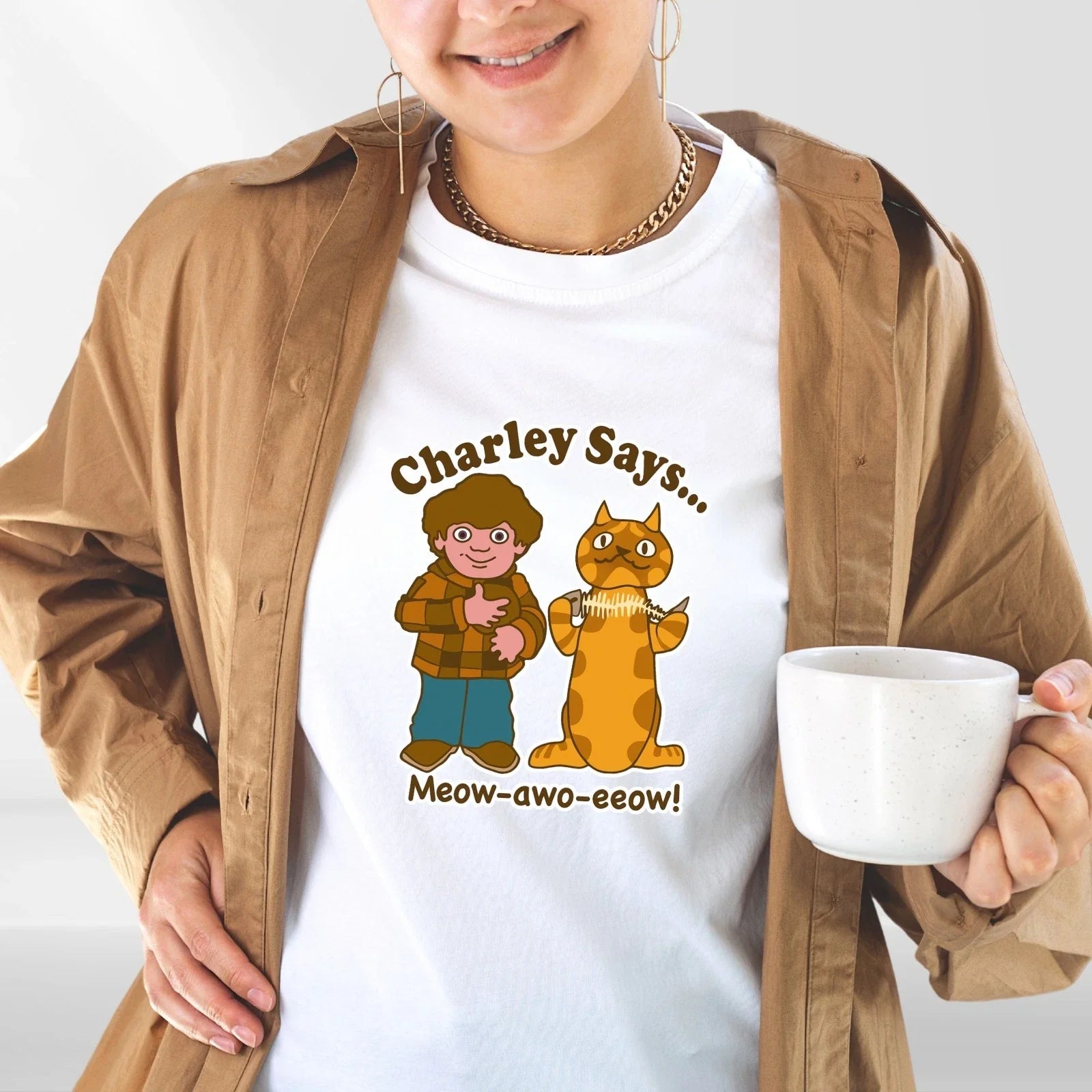 Charly 70s Retro Public Information Says Kids Adults T-Shirt All Sizes Colours Unisex T-shirt, Sweatshirt, Hoodie, Long Sleeve Tee - T-Shirt, Sweatshirt, Hoodie