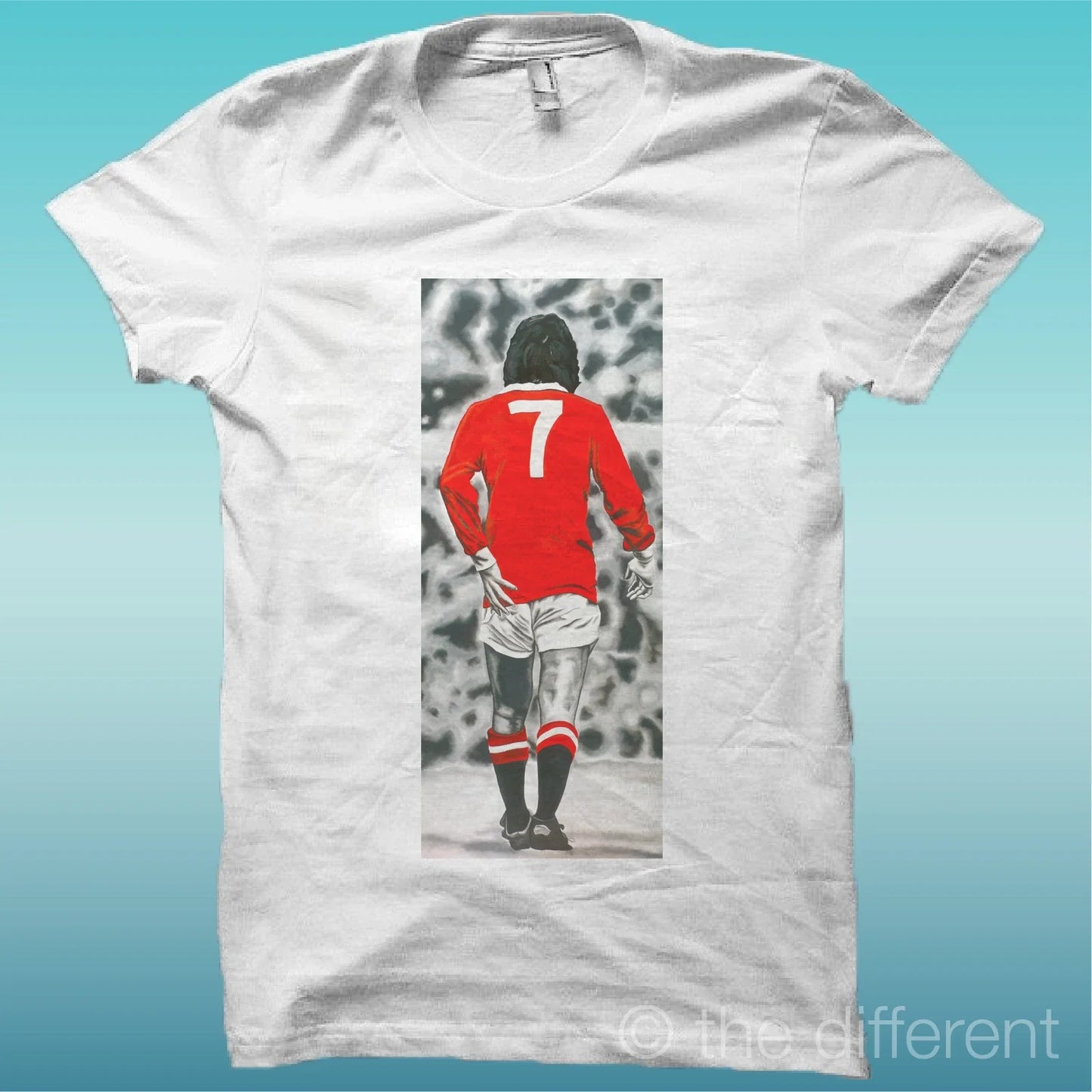 T-Shirt "George Best 7" White The Happiness Is Having My T-Shirt New Unisex T-shirt, Sweatshirt, Hoodie, Long Sleeve Tee - T-Shirt, Sweatshirt, Hoodie