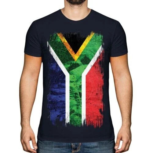 South Africa Grunge Flag Men T-Shirt Suid-Afrika African Football Unisex T-shirt, Sweatshirt, Hoodie, Long Sleeve Tee - T-Shirt, Sweatshirt, Hoodie