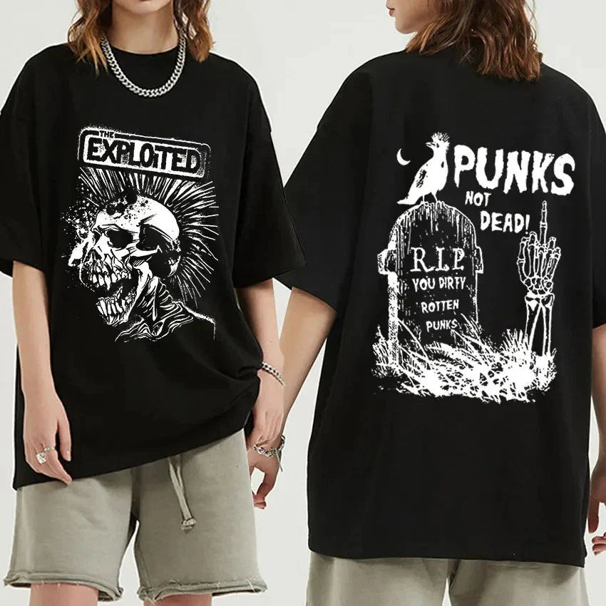 THE EXPLOITED SCOTTISH PUNK ROCK Edinburgh T-Shirt M-3XL Unisex T-shirt, Sweatshirt, Hoodie, Long Sleeve Tee - T-Shirt, Sweatshirt, Hoodie