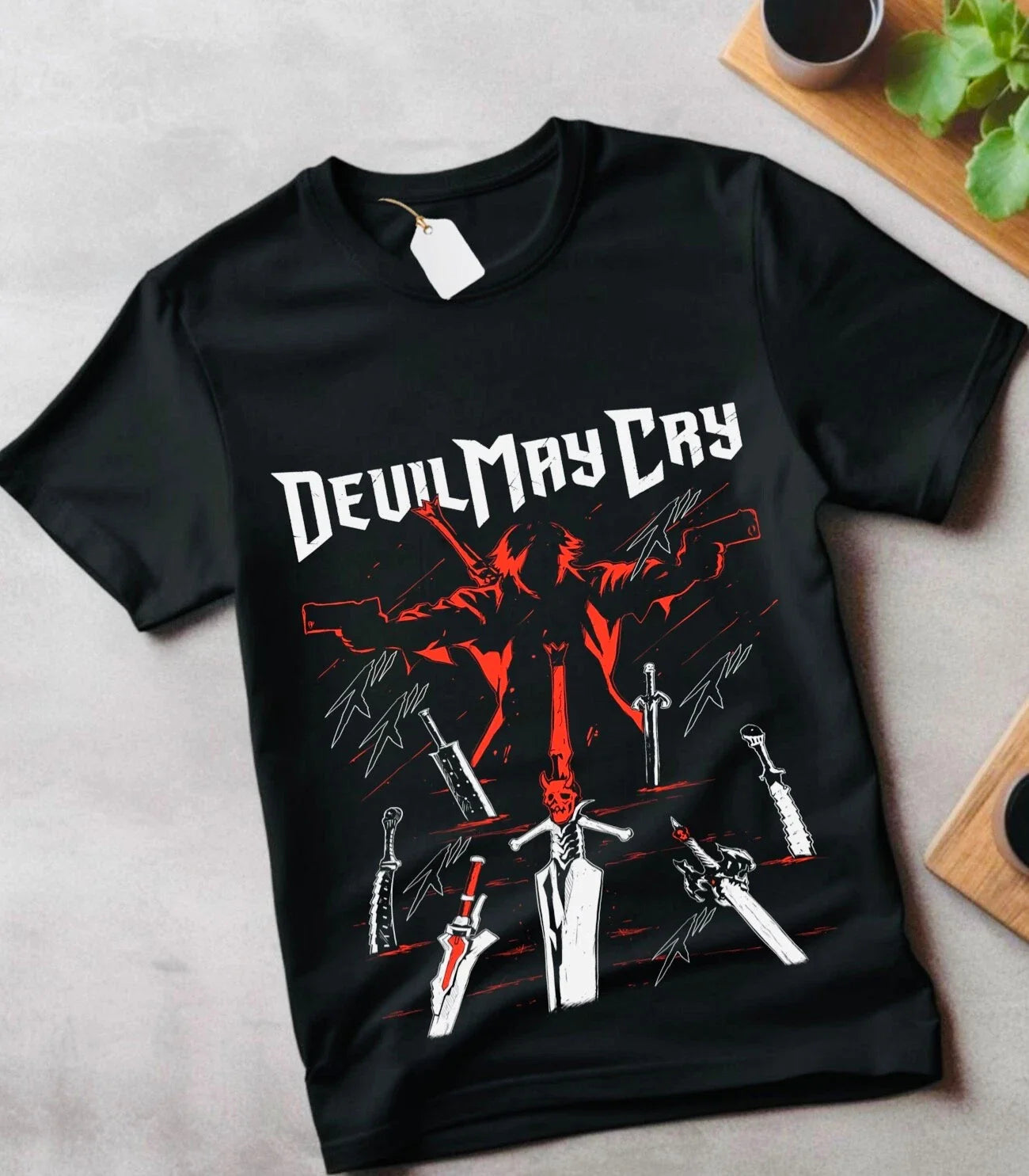 Devil May Cry Dante T-Shirt Unisex Shirt All Size gift for kids,cartoon clothes Unisex T-shirt, Sweatshirt, Hoodie, Long Sleeve Tee - T-Shirt, Sweatshirt, Hoodie