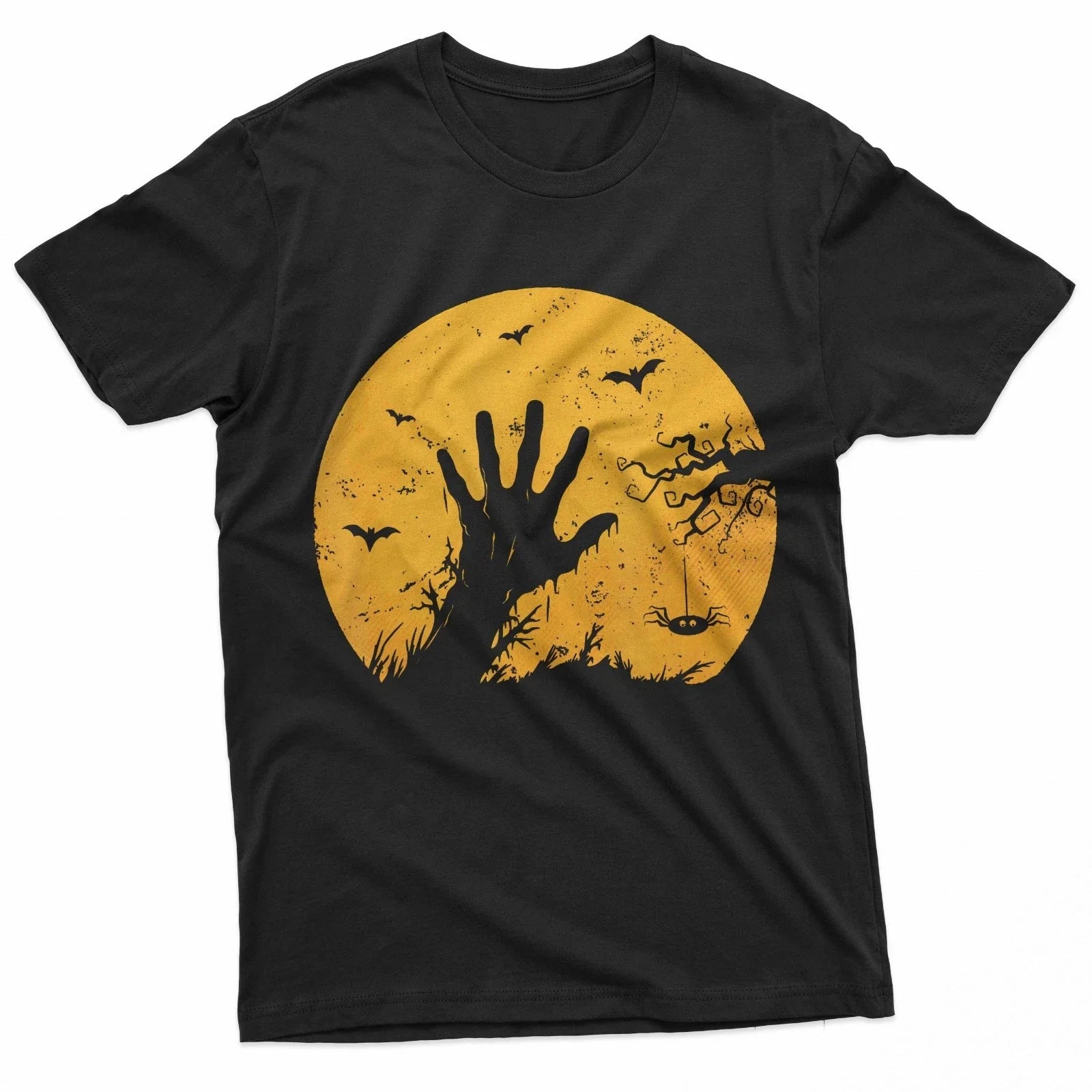 Moon Vintage Scary Spooky Horror Zombie Hand Halloween T-Shirt Unisex T-shirt, Sweatshirt, Hoodie, Long Sleeve Tee - T-Shirt, Sweatshirt, Hoodie