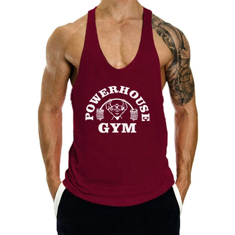 Men's Gym Stringer Bodybuilding Tank Tops Workout Muscle Vest Sleeveless Shirts Unisex T-shirt, Sweatshirt, Hoodie, Long Sleeve Tee - T-Shirt, Sweatshirt, Hoodie