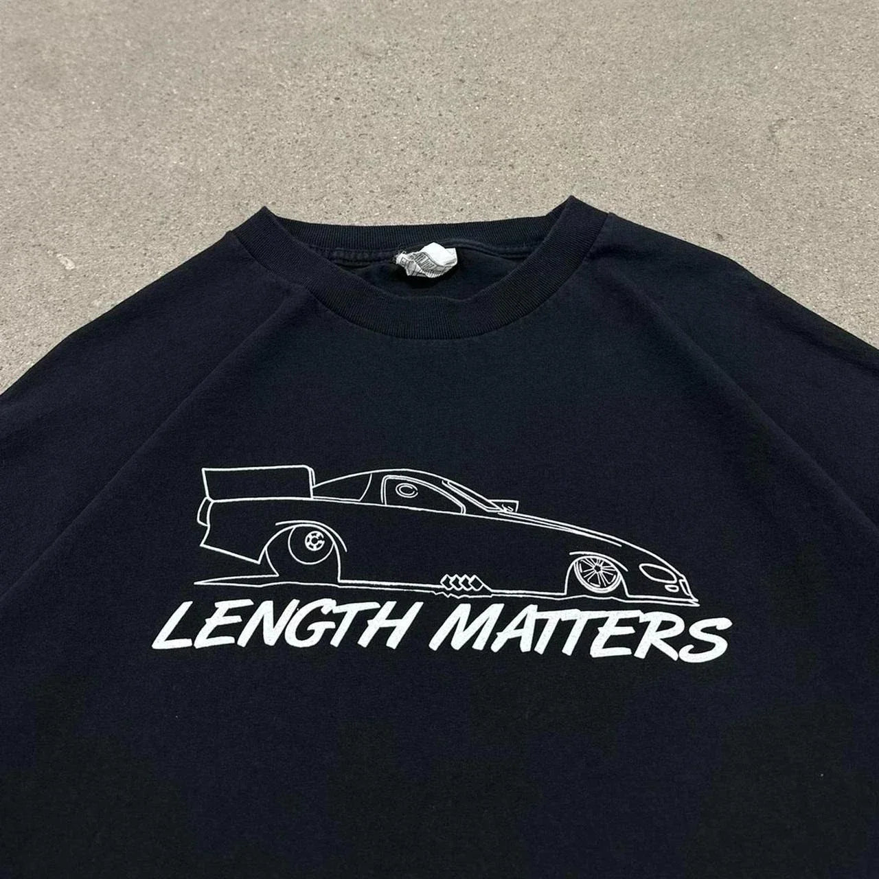 Y2K Size Matters Funny Racing T-Shirt Unisex T-shirt, Sweatshirt, Hoodie, Long Sleeve Tee - T-Shirt, Sweatshirt, Hoodie