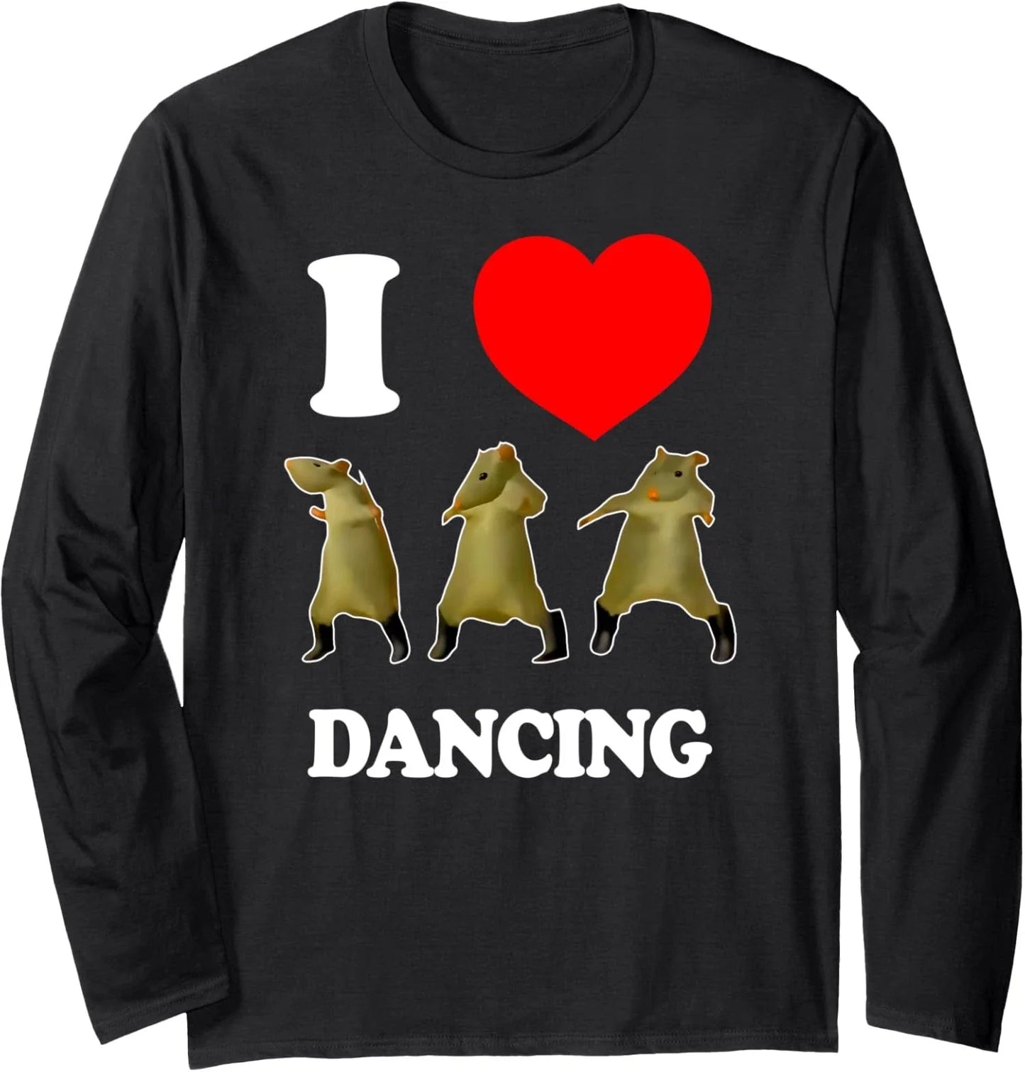 Meme Rat Dance 2025 Meme Funny Rat Dancing Fun Long Sleeve T-Shirt Unisex T-shirt, Sweatshirt, Hoodie, Long Sleeve Tee - T-Shirt, Sweatshirt, Hoodie