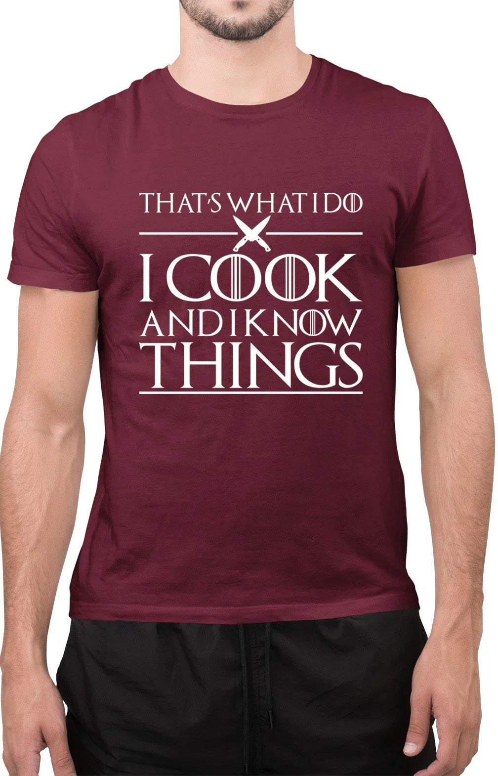 Funny I Cook and I Know Things Foodie Food Lover Novelty Chef Amazing T Shirt Unisex T-shirt, Sweatshirt, Hoodie, Long Sleeve Tee - T-Shirt, Sweatshirt, Hoodie