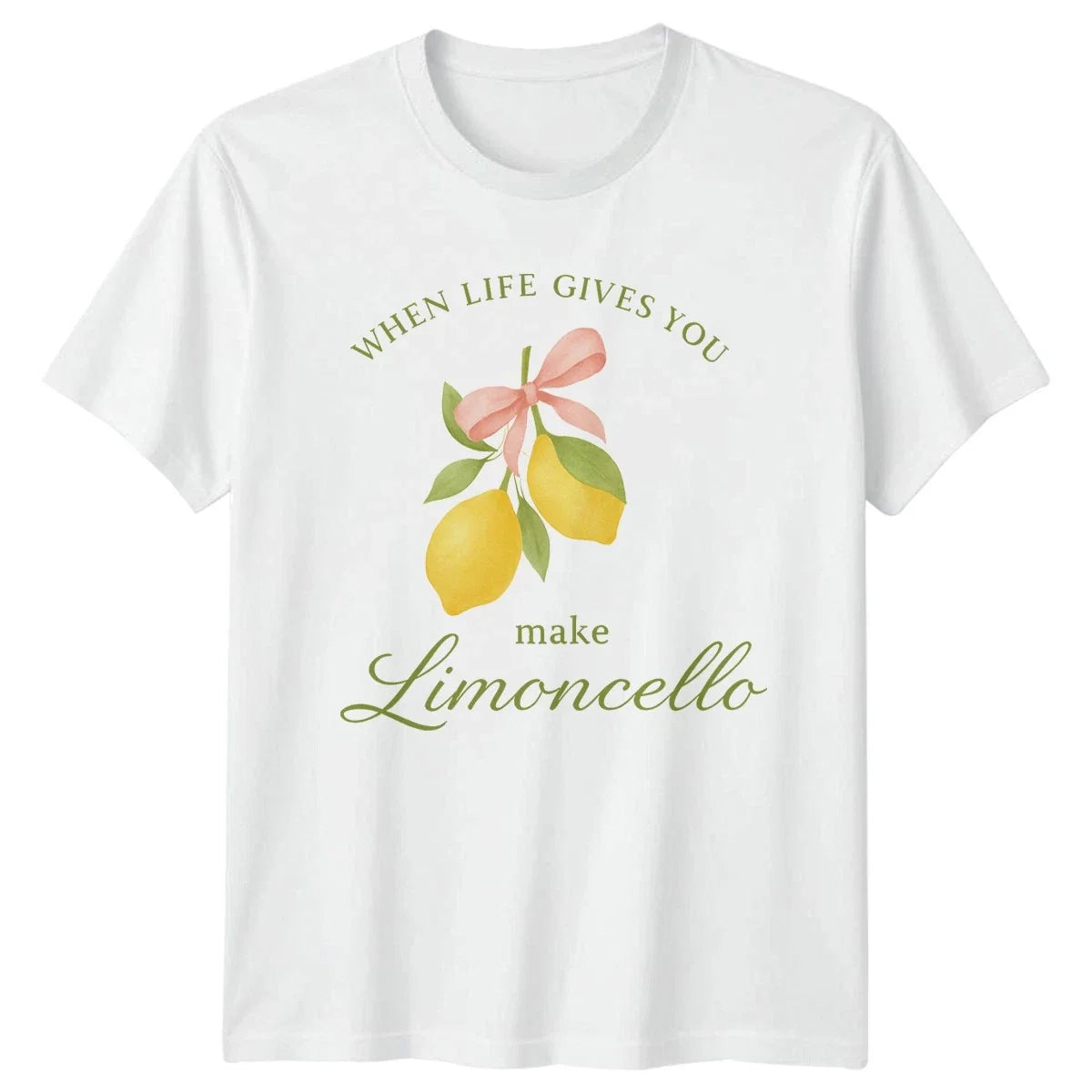 When Life Gives You Make Limoncello Womens T-Shirt Italian Drink Alcohol Unisex T-shirt, Sweatshirt, Hoodie, Long Sleeve Tee - T-Shirt, Sweatshirt, Hoodie
