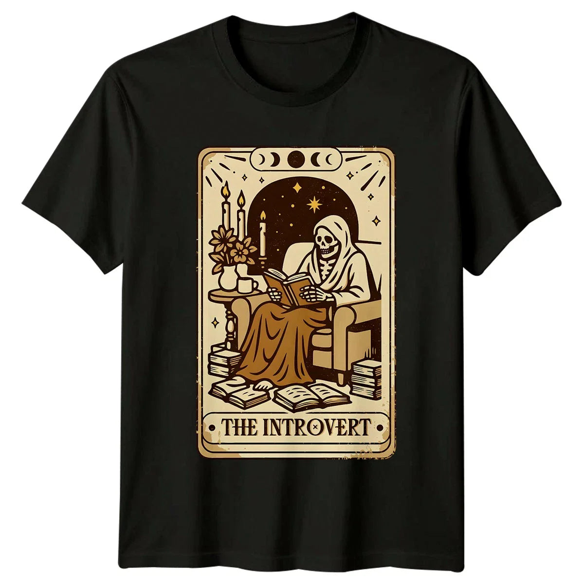 The Introvert T-Shirt Reading Tarot Sarcasm Birthday Gift For Him And Her Unisex T-shirt, Sweatshirt, Hoodie, Long Sleeve Tee - T-Shirt, Sweatshirt, Hoodie
