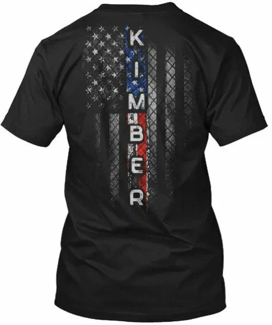 Fashionable Kimber Family American Flag Crew neck Made in USA Tee S-3XL Unisex T-shirt, Sweatshirt, Hoodie, Long Sleeve Tee - T-Shirt, Sweatshirt, Hoodie