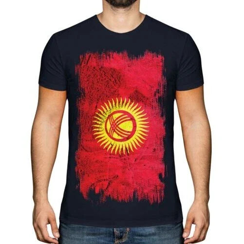 KYRGYZSTAN GRUNGE FLAG MENS T-SHIRT TEE TOP KYRGYZSTANI KIRGIZIJA KIRGIZ KYRGYZ Unisex T-shirt, Sweatshirt, Hoodie, Long Sleeve Tee - T-Shirt, Sweatshirt, Hoodie
