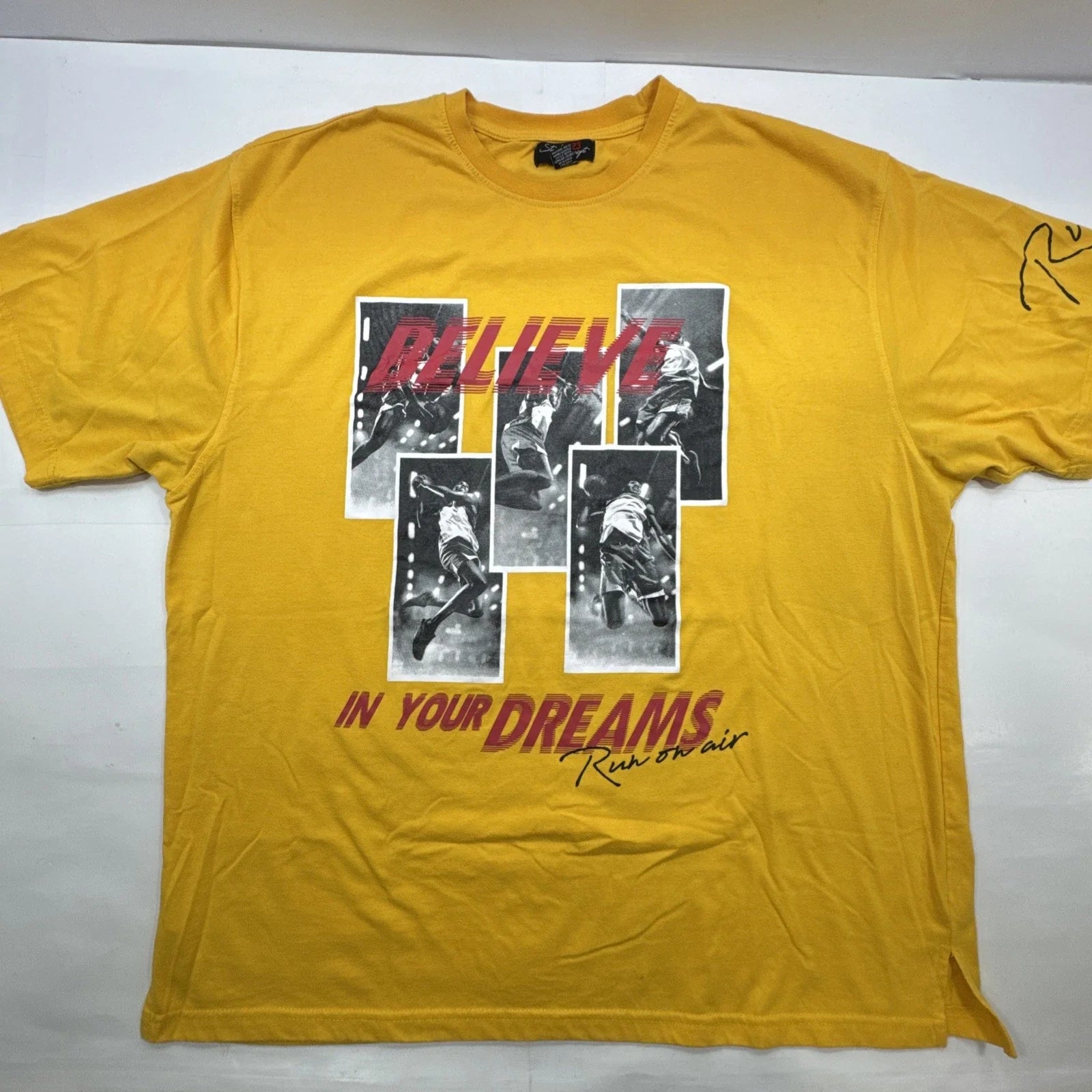 Size 4XL Mens Studio 23 Concept Yellow Tshirt Basketball Urban Streetwear Unisex T-shirt, Sweatshirt, Hoodie, Long Sleeve Tee - T-Shirt, Sweatshirt, Hoodie