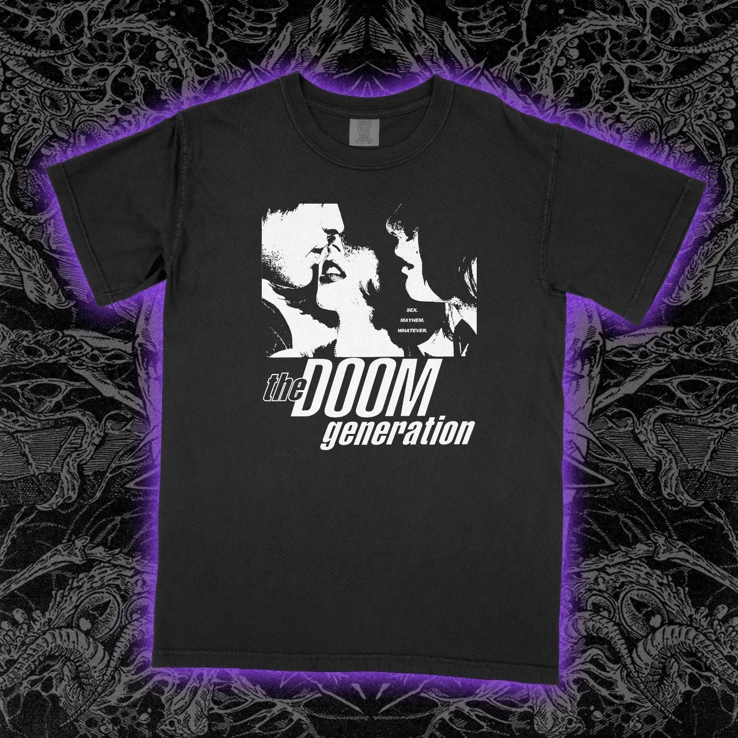 Doom Generation T-Shirt 90s Cult Film Gregg Araki Graphic Tee Dark Aesthetic Unisex T-shirt, Sweatshirt, Hoodie, Long Sleeve Tee - T-Shirt, Sweatshirt, Hoodie