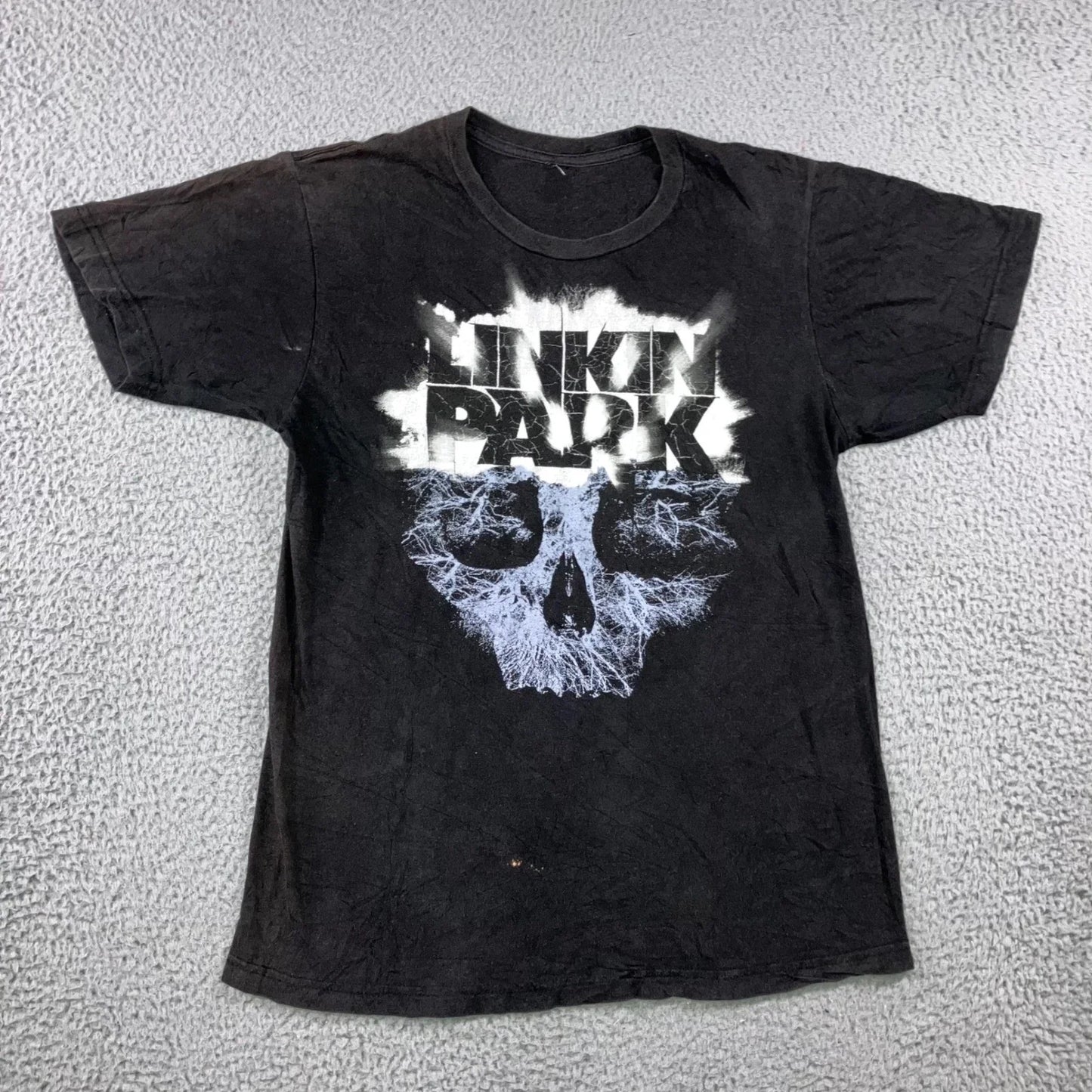 Vintage Linkin Park T-Shirt Men M Black Skull Graphic Rock Band Tee Faded Grunge Unisex T-shirt, Sweatshirt, Hoodie, Long Sleeve Tee - T-Shirt, Sweatshirt, Hoodie